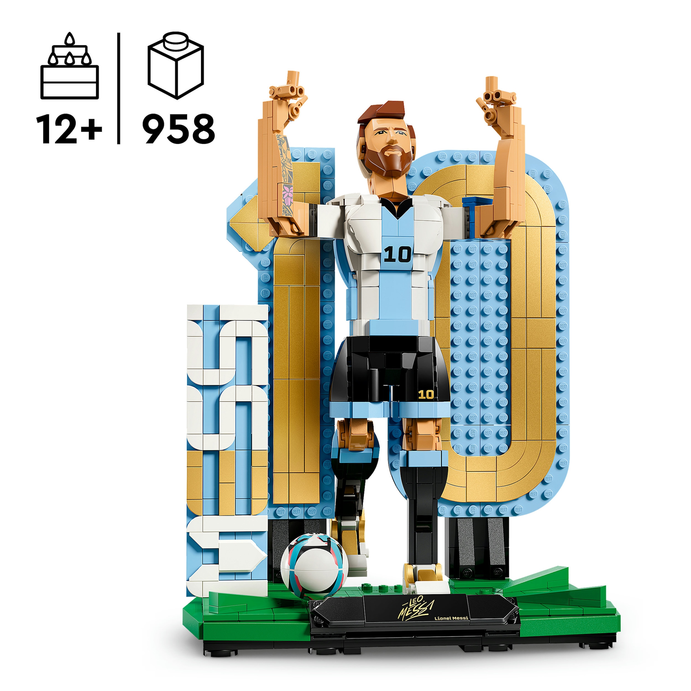 LEGO® Konstruktionsspielsteine »Lionel Messi – Fußballlegende (43015), LEGO Editions Football«