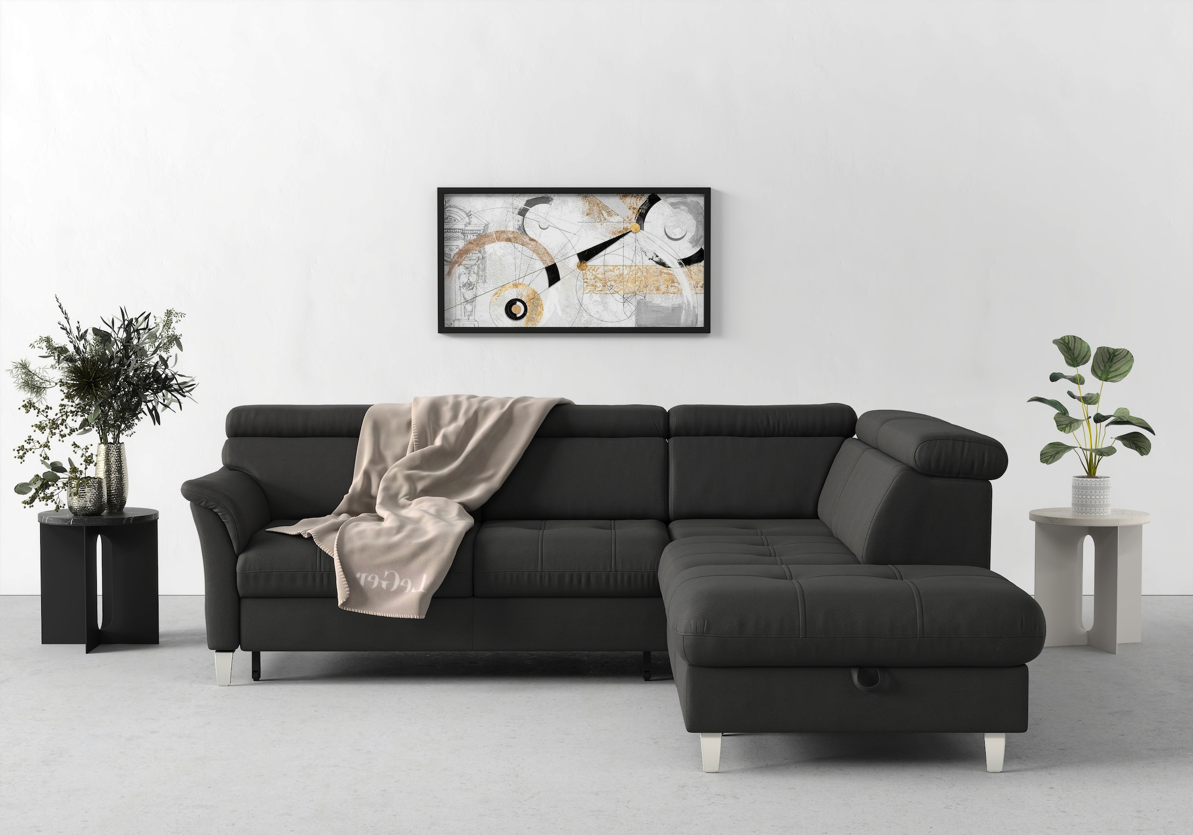 sit&more Ecksofa »Marano L-Form«, inklusive Kopfteilverstellung, wahlweise günstig online kaufen