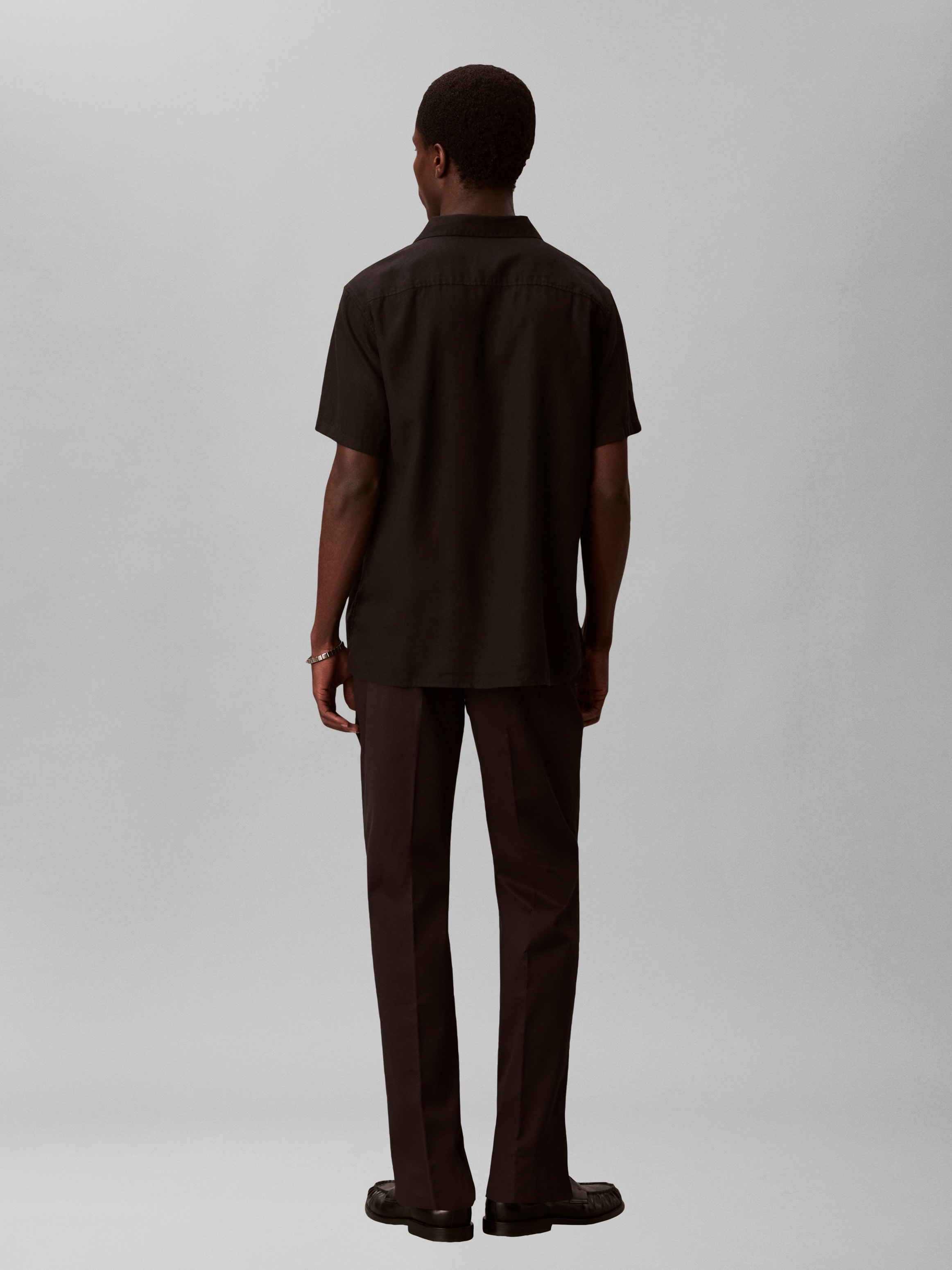 Calvin Klein Chinohose »STRAIGHT PLEATED SATEEN CHINO«  mit  Bundfalte, Straight Fit