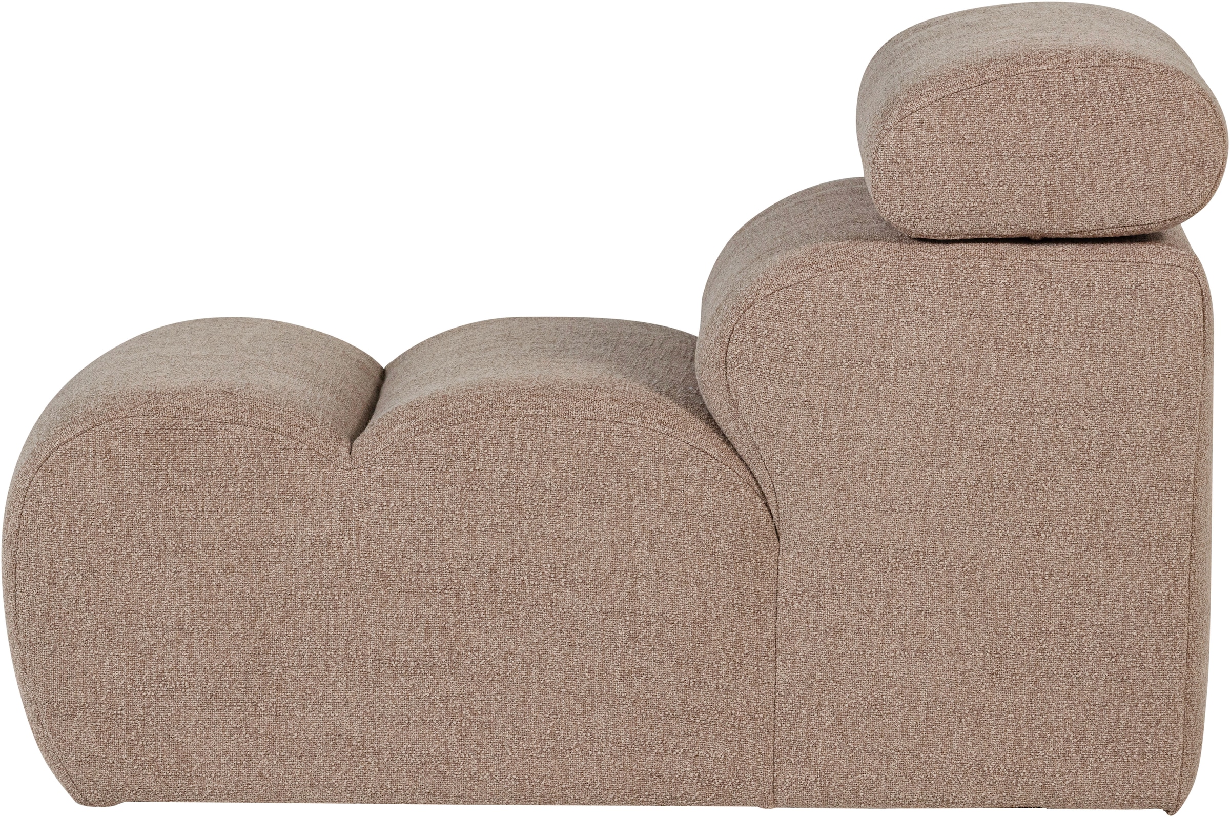WOOOD Sofa-Mittelelement »Novi Bezug mit verstellbarer Nackenstütze B 82 x T 113 x H 86 cm« Tragkraft 120 kg, Maximale Verschleißfestigkeit