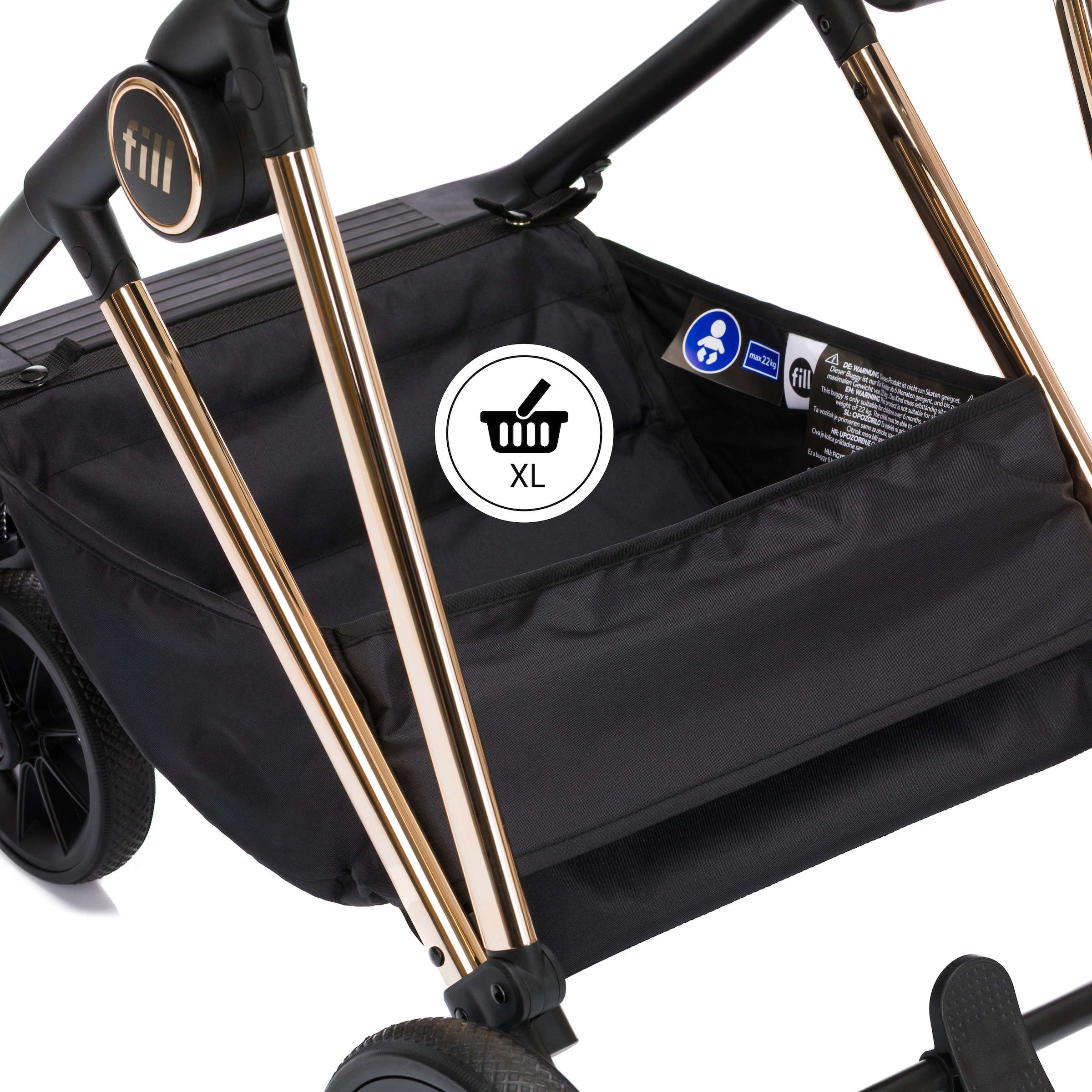Fillikid Kombi-Kinderwagen »Fill Elix« Babywanne einfach zum Sportsitz umbaubar