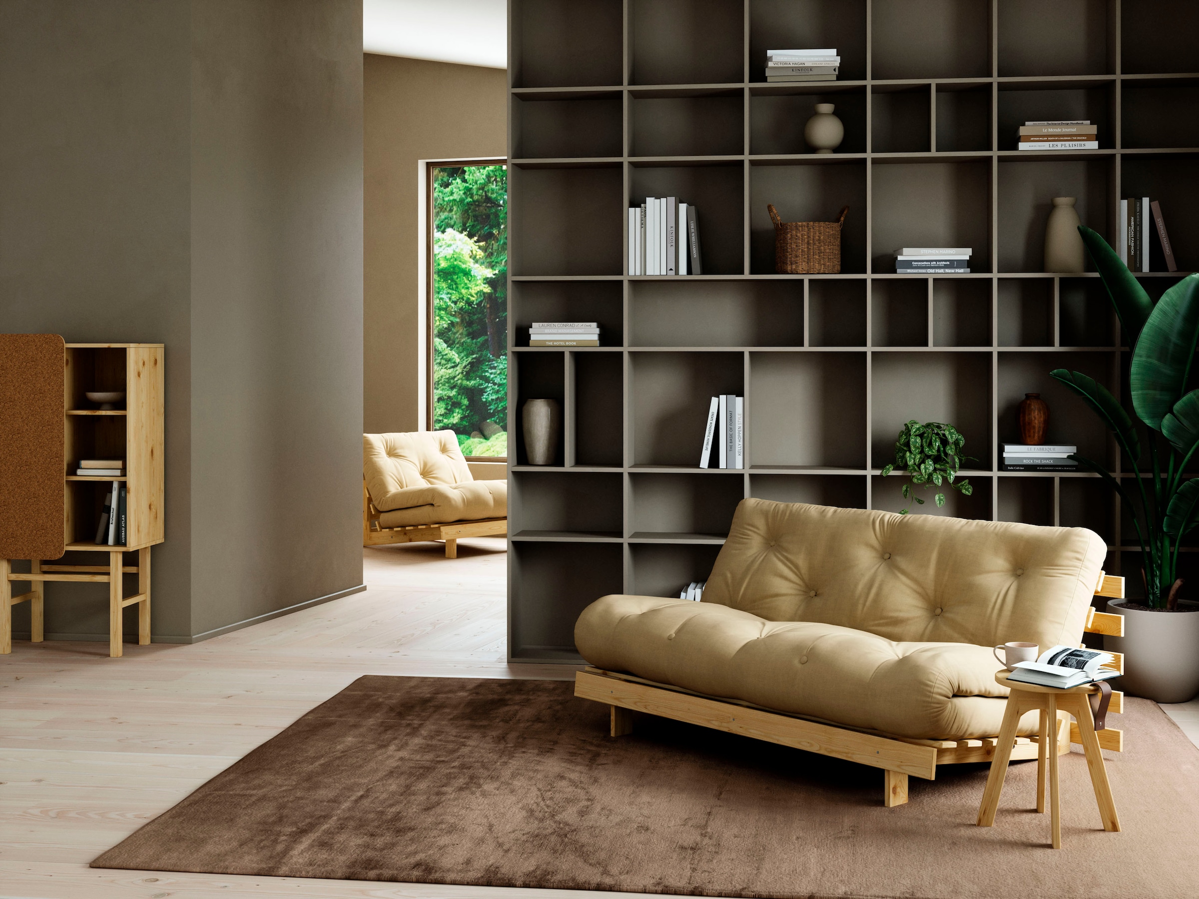 Karup Design Daybed »Roots Schlafsofa, Gästebett, Sofa inkl. Futonmatratze«, Liegefläche 90/140/160 x200 cm, FSC® zertifizierte Kiefer