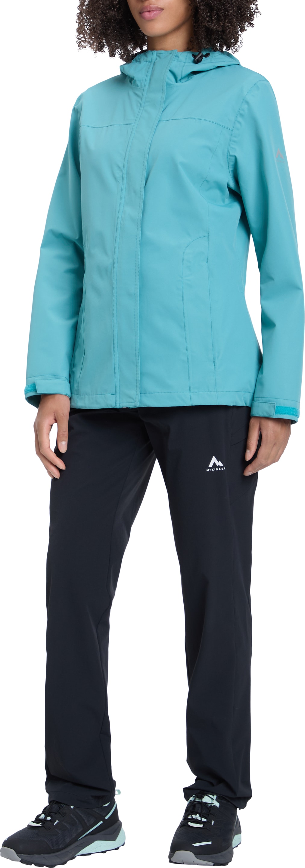 McKINLEY Outdoorjacke »DA.-REGENJACKE CARLIDE W« für vielseitige Outdoor-Aktivitäten, komprimierbar in Innentasche