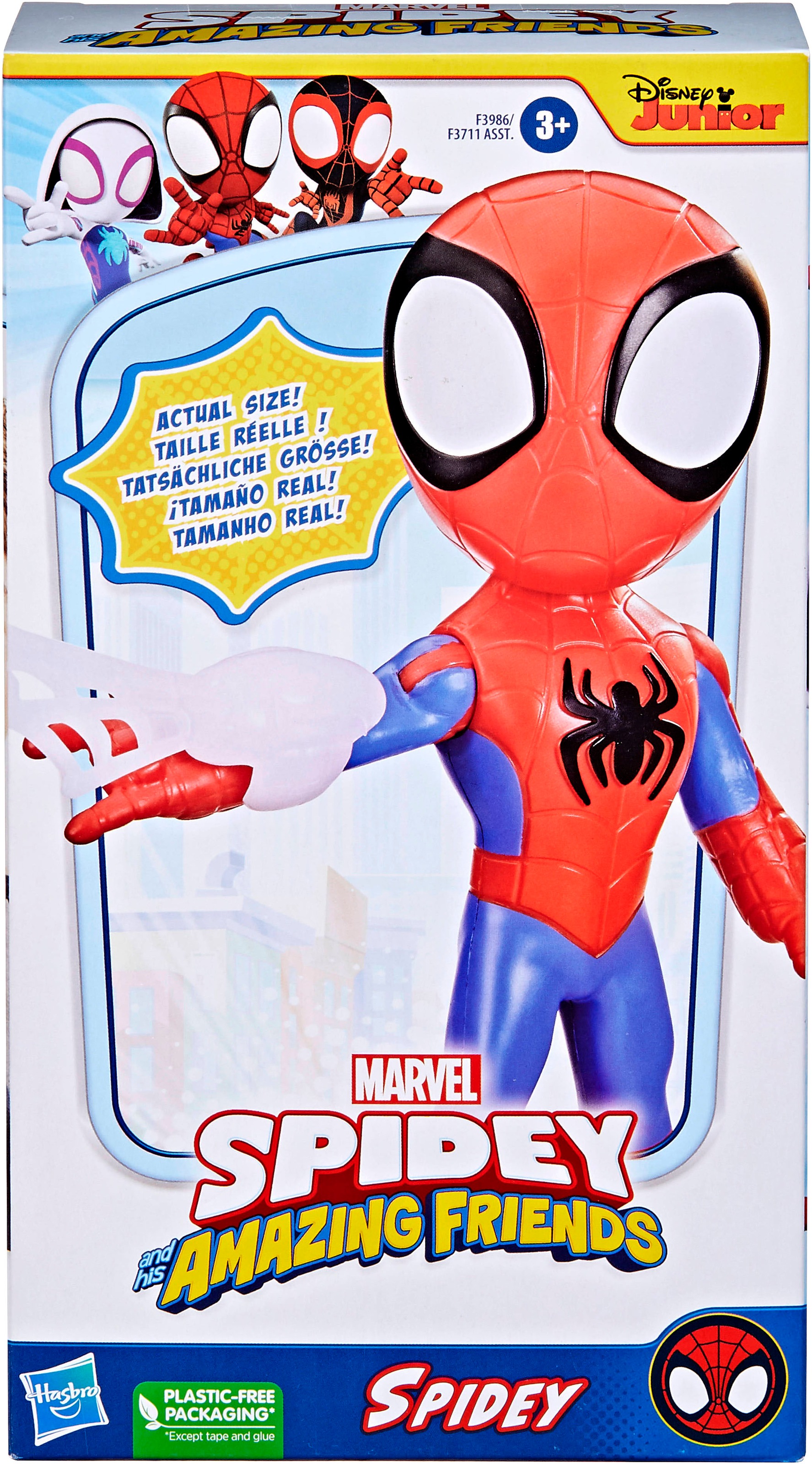 Hasbro Actionfigur »Marvel Spidey and His Amazing Friends, supergroße Spidey Action-Figur«