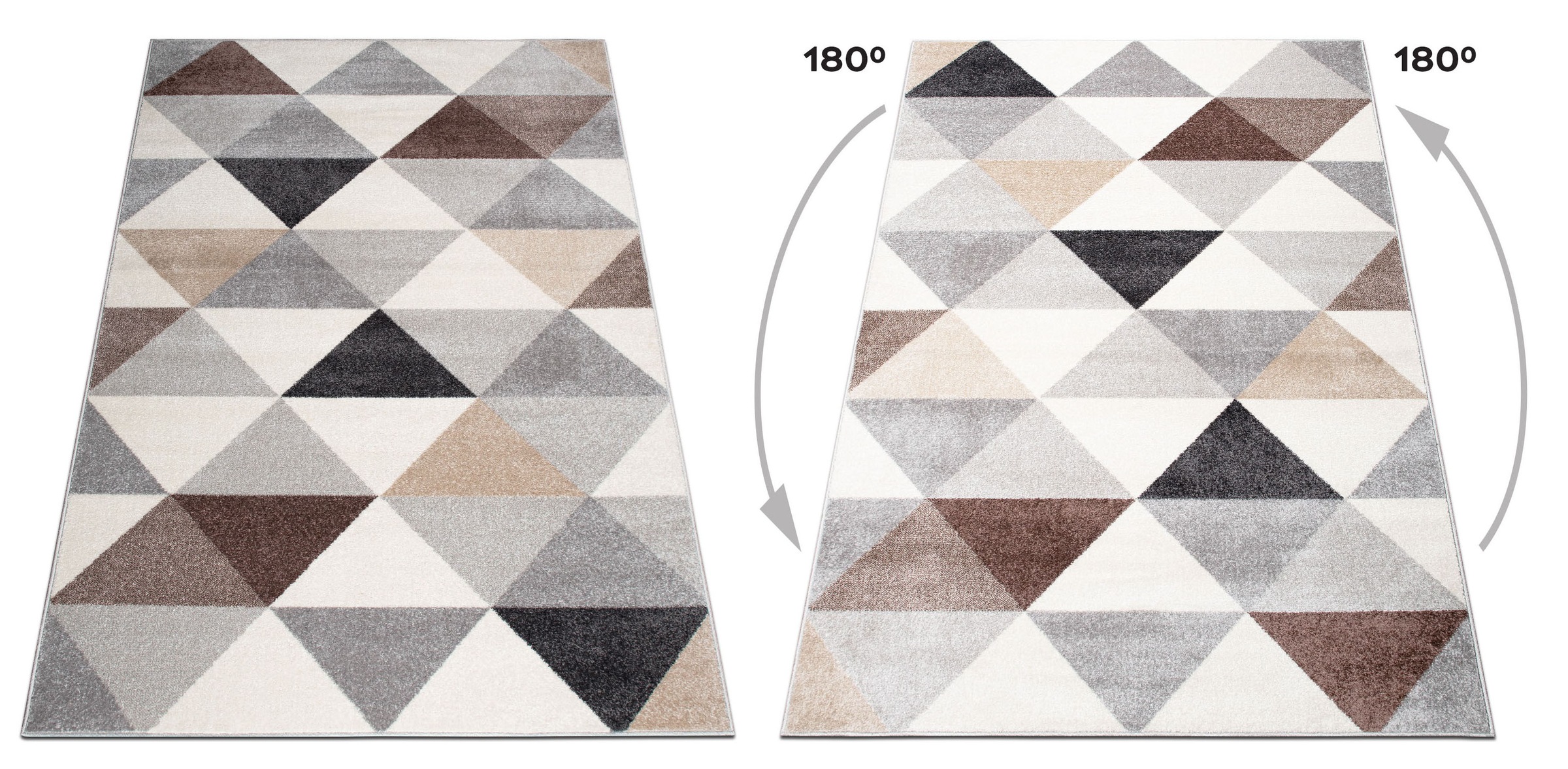 my home Teppich »Berlad Geo«, rechteckig, 9 mm Höhe, mit besonders weichem Flor, Kurzflor, modernes geometrisches Design