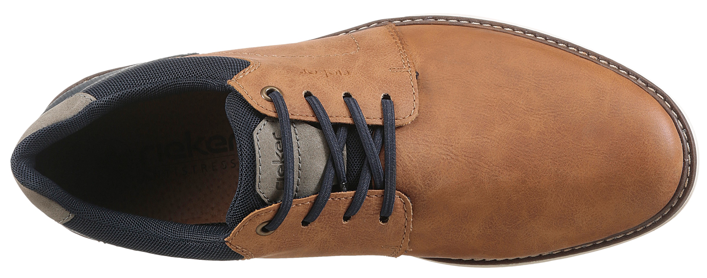 Rieker Slip-On Sneaker, Schlupfschuh, Halbschuh, Sneaker mit Gummizug für leichten Einstieg