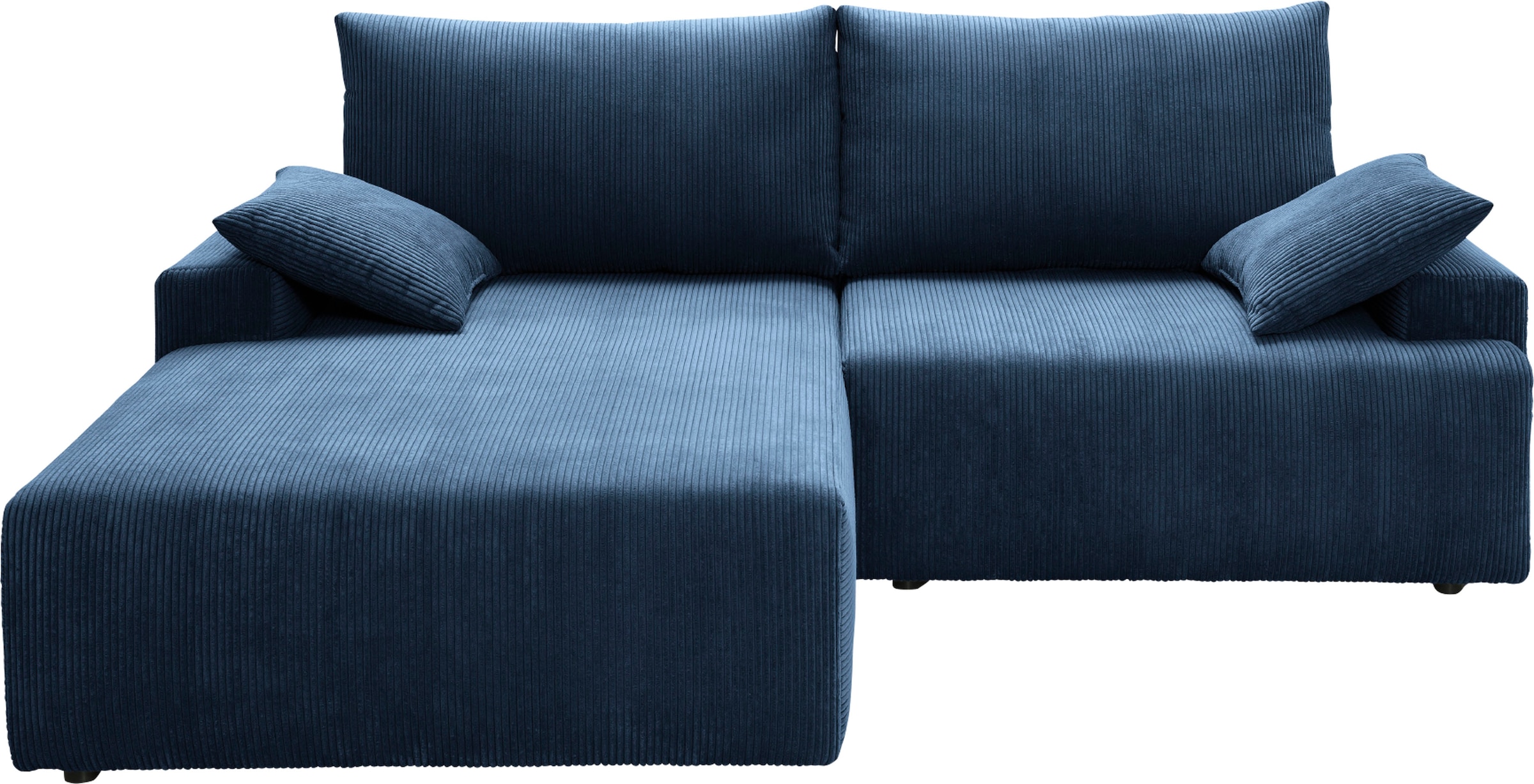 exxpo - sofa fashion Ecksofa »Orinoko, aktuelles Design und hoher Sitzkomfort, L-Form«, inkl. Bettfunktion und Bettkasten, schöne Farben im angesagten Cord