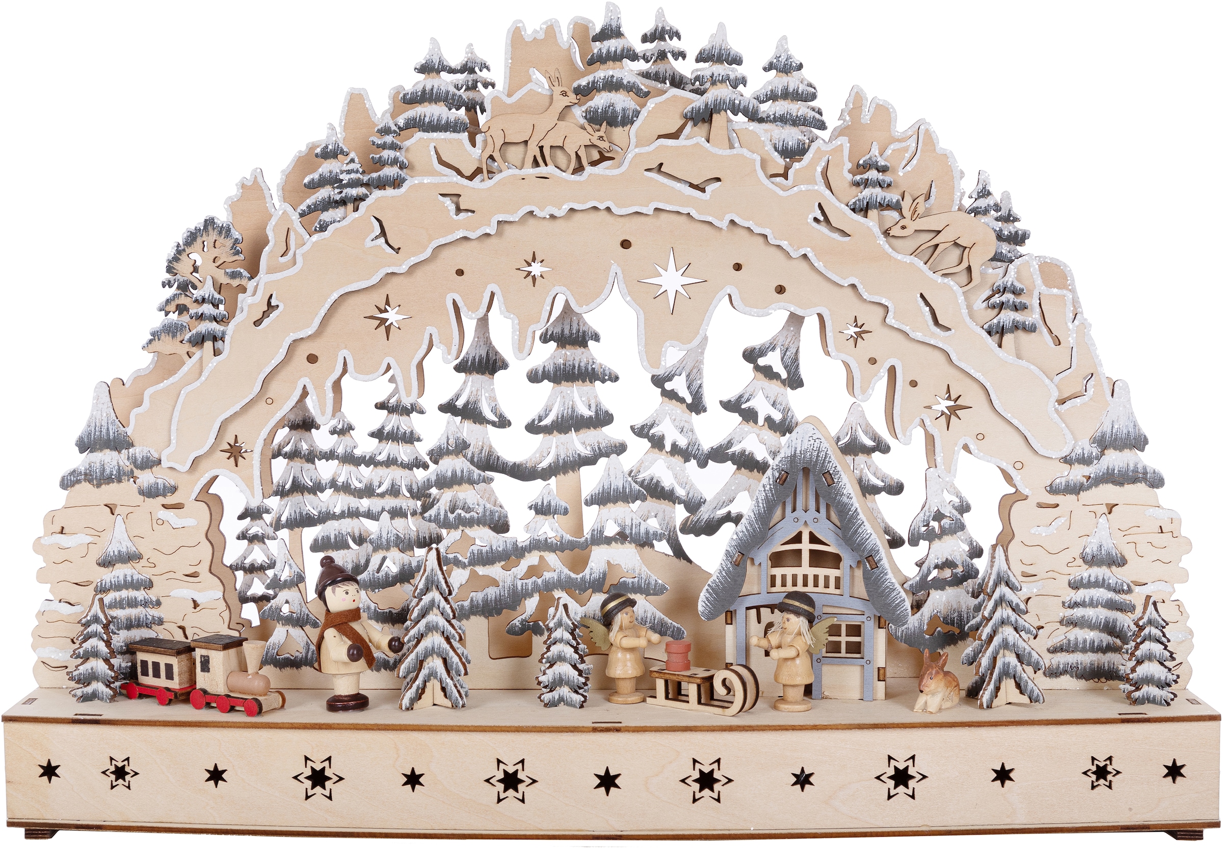 Myflair Möbel & Accessoires LED Schwibbogen »Weihnachtsdeko« 1 Stk. aus Hol günstig online kaufen