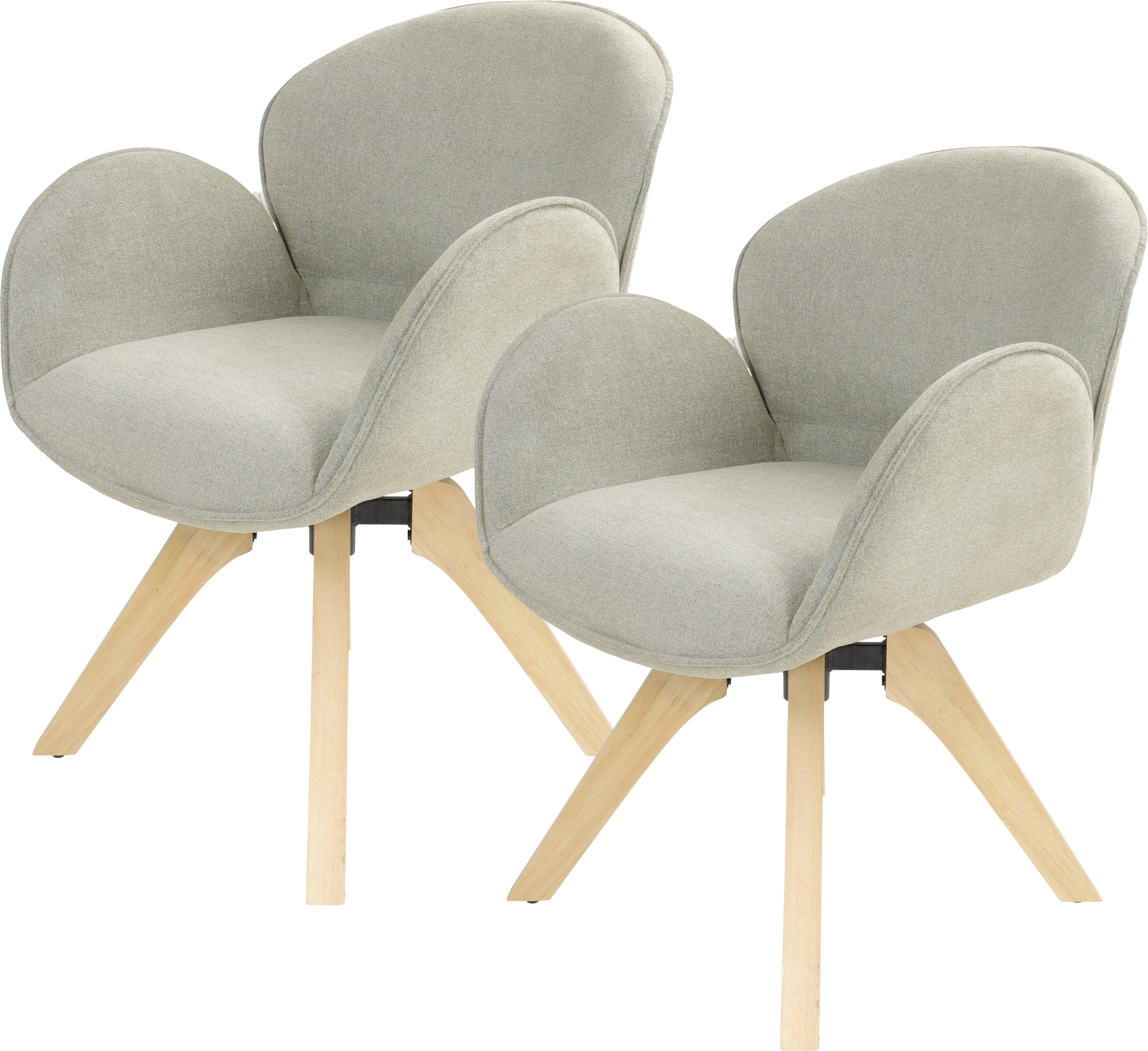 TOM TAILOR HOME Armlehnstuhl »WINGS ARMCHAIR«, (Set), 2 St., Chenille, mit günstig online kaufen