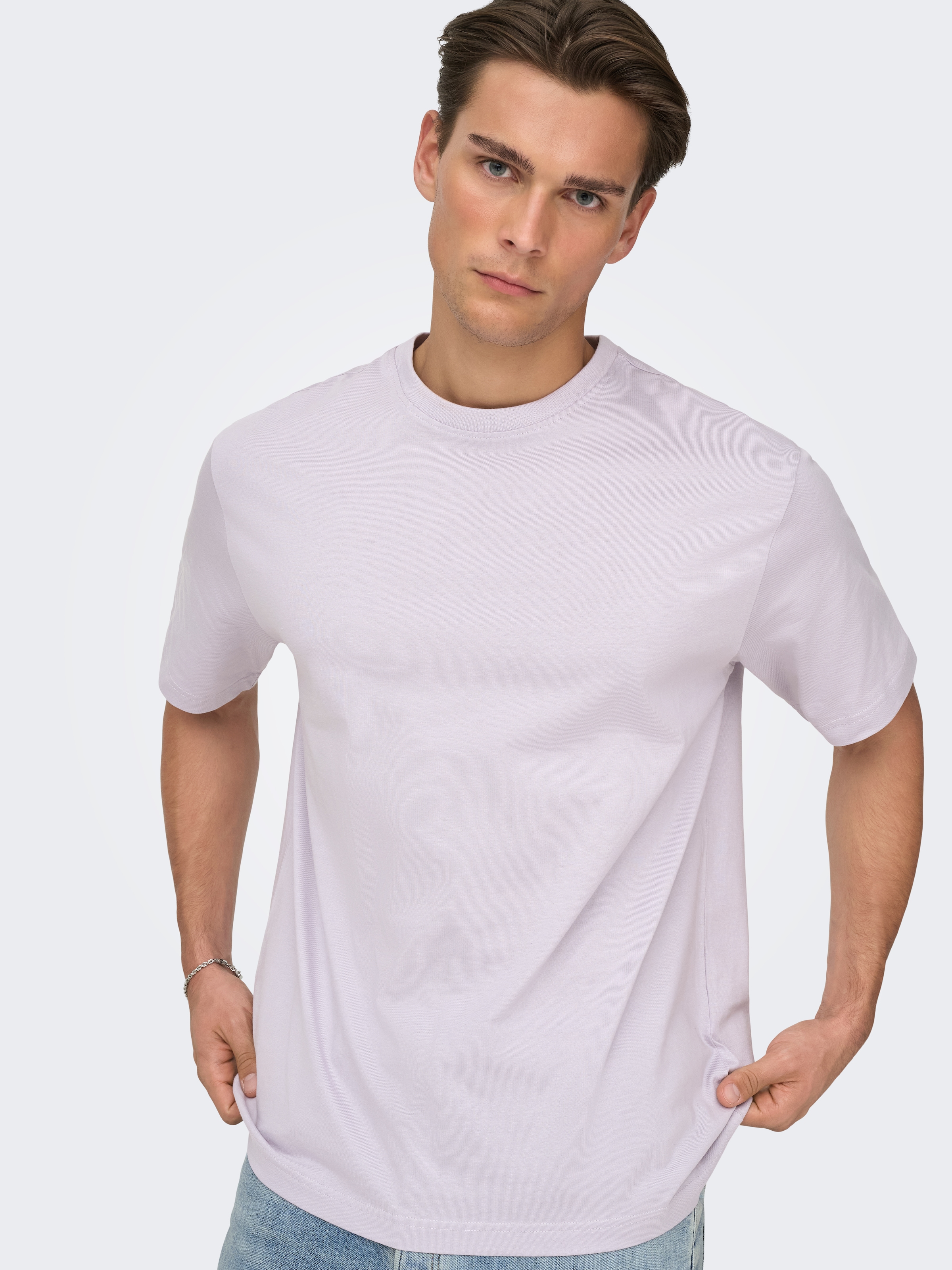 ONLY & SONS Rundhalsshirt »ONSFRED RLX SS TEE« Baumwolle, relaxed fit