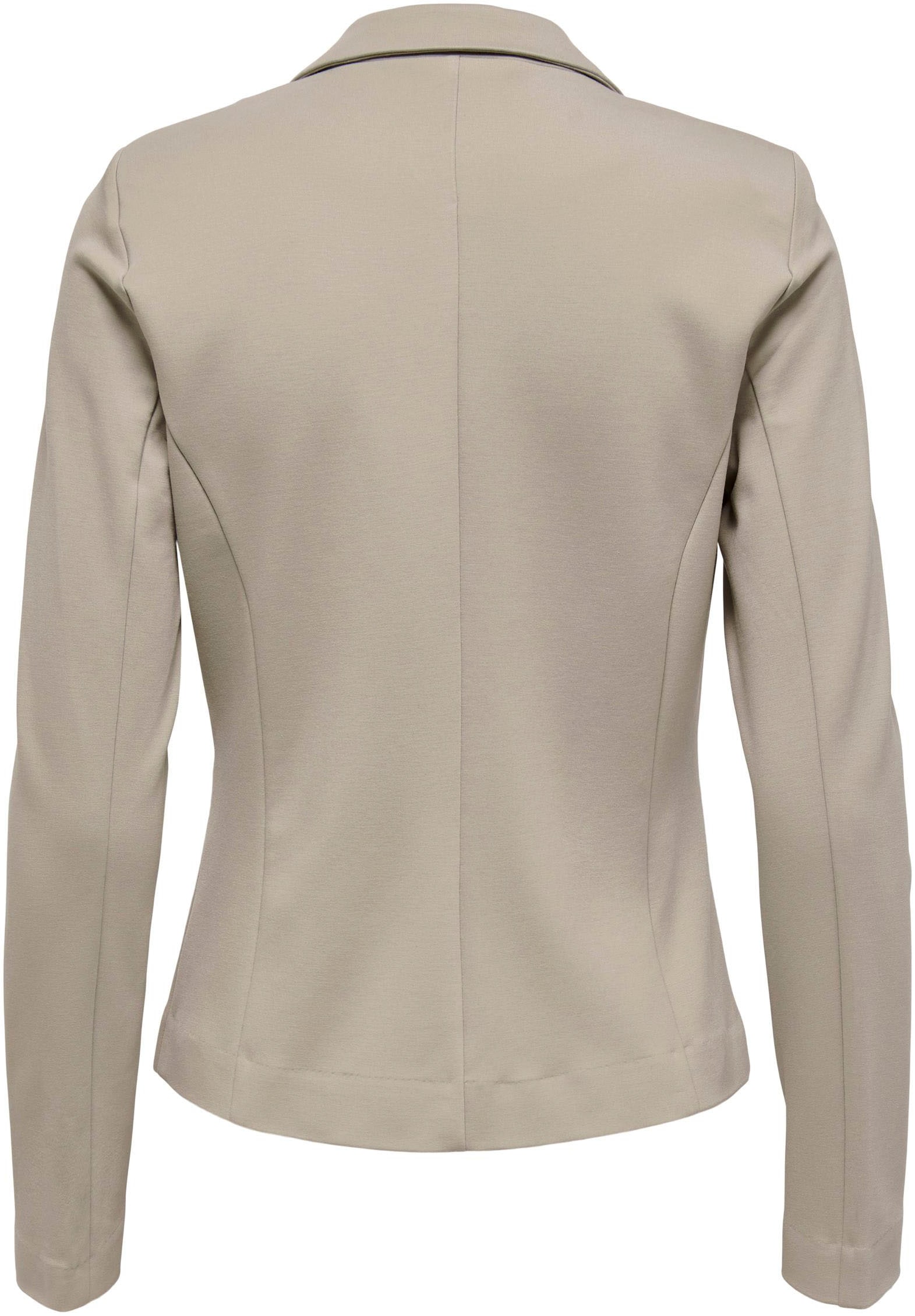 ONLY Jerseyblazer »ONLPOPTRASH – 2-Knopf Blazer mit taillierter Silhouette« regular fit, Milano Rib, Materialmix, Reverskragen, unifarben