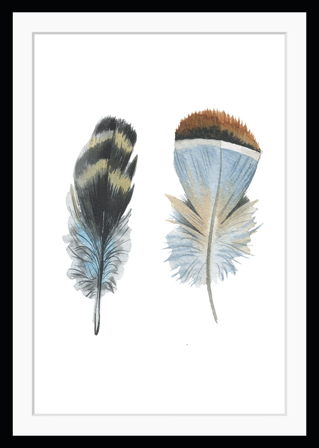 queence Bild »Dorothy«, Federn-Kunst, HD Premium Poster-Druck inkl. Holzrah günstig online kaufen