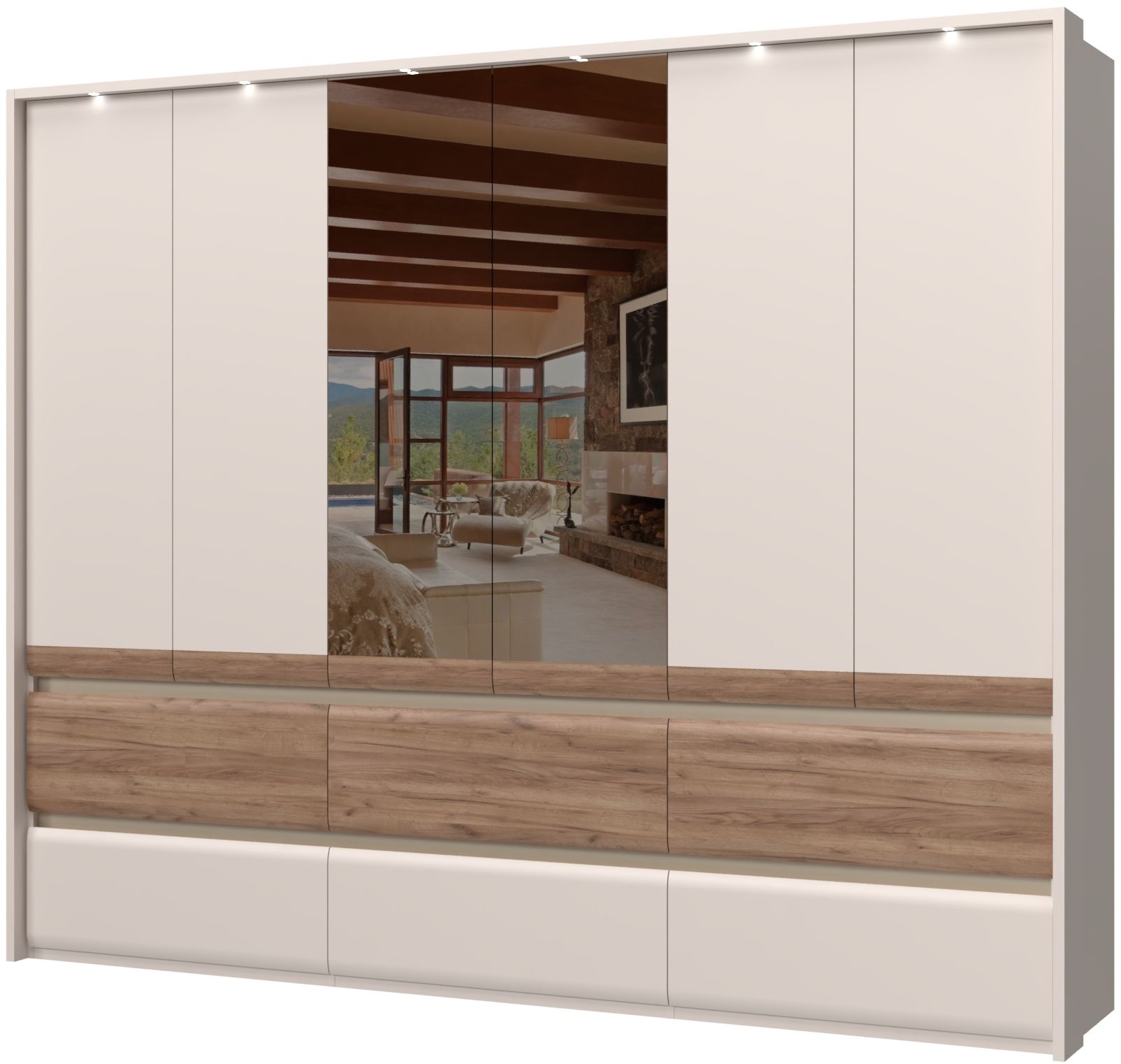 OTTO home Kleiderschrank "Invictus, UV lackiert, FSC-zertifiziert, grifflos günstig online kaufen