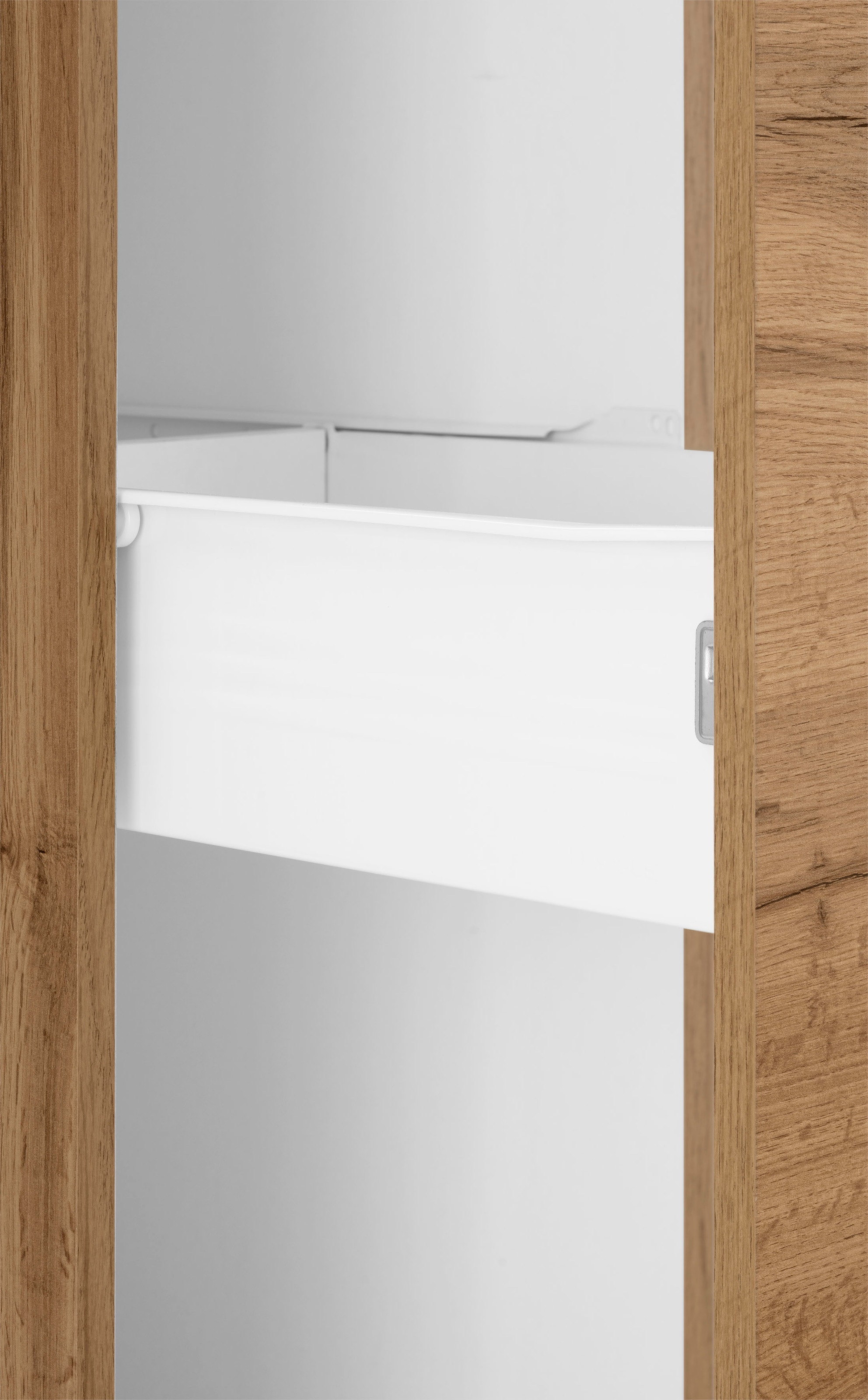 KOCHSTATION Apothekerschrank »KS-Colmar«, 30 cm breit, 165 cm hoch, mit 3 Ablagen, mit Metallgriff