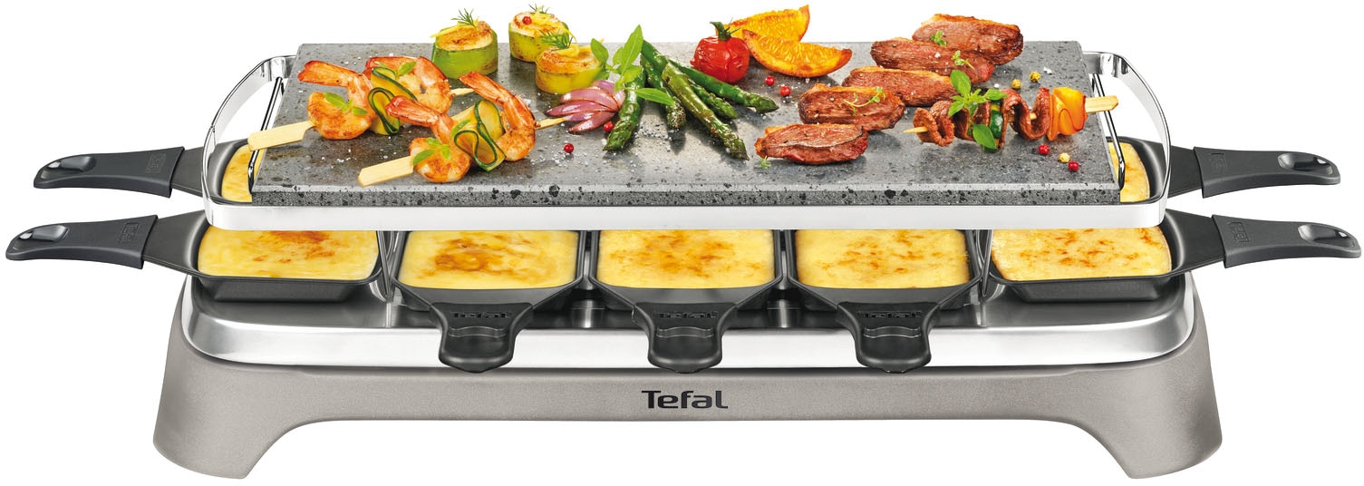 Tefal Raclette Pierrade PR457B, 10 Raclettepfännchen, 1350 Watt auf  Rechnung kaufen