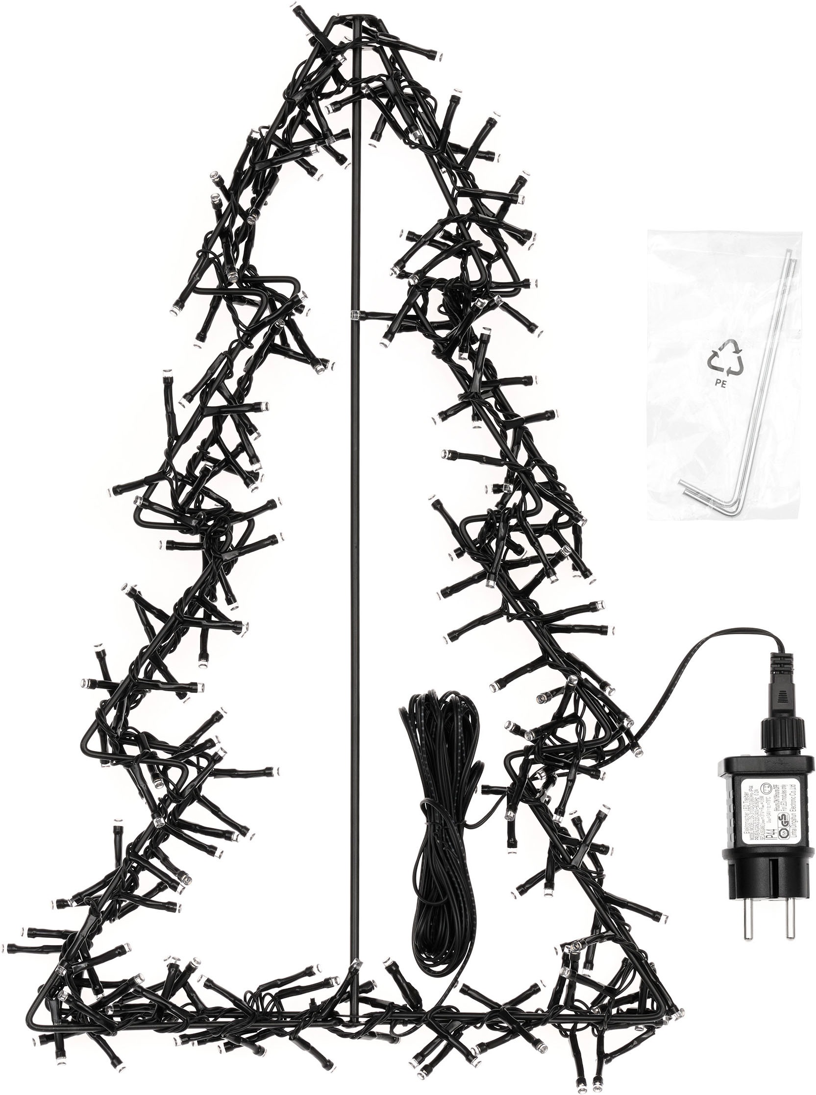 OTTO home LED Baum »LED-Outdoor Tannenbaum CALLANA« LED-Modul 1 Stk. Warmweiß Timer, IP44, Metallrahmen, 5 m Zuleitung