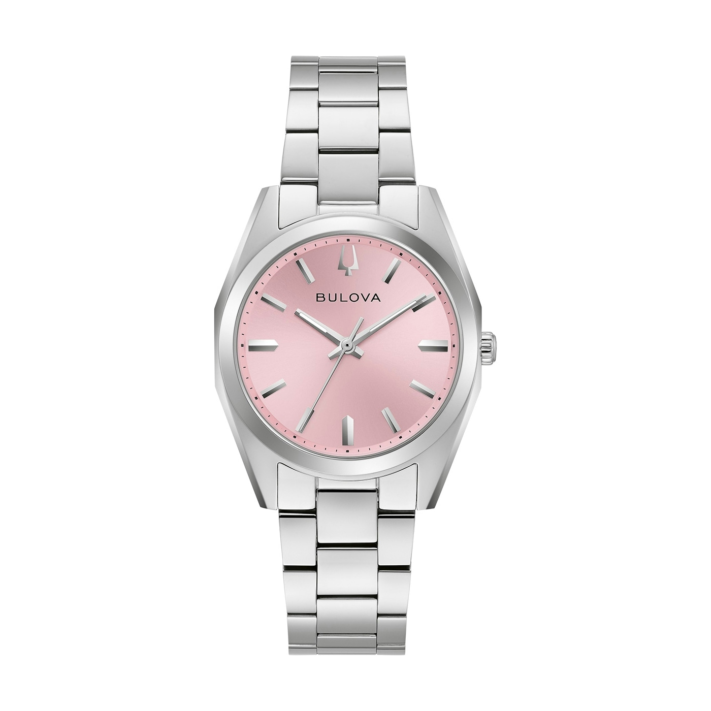 Bulova Quarzuhr »Surveyor« Armbanduhr, Damenuhr, Edelstahlarmband, analog