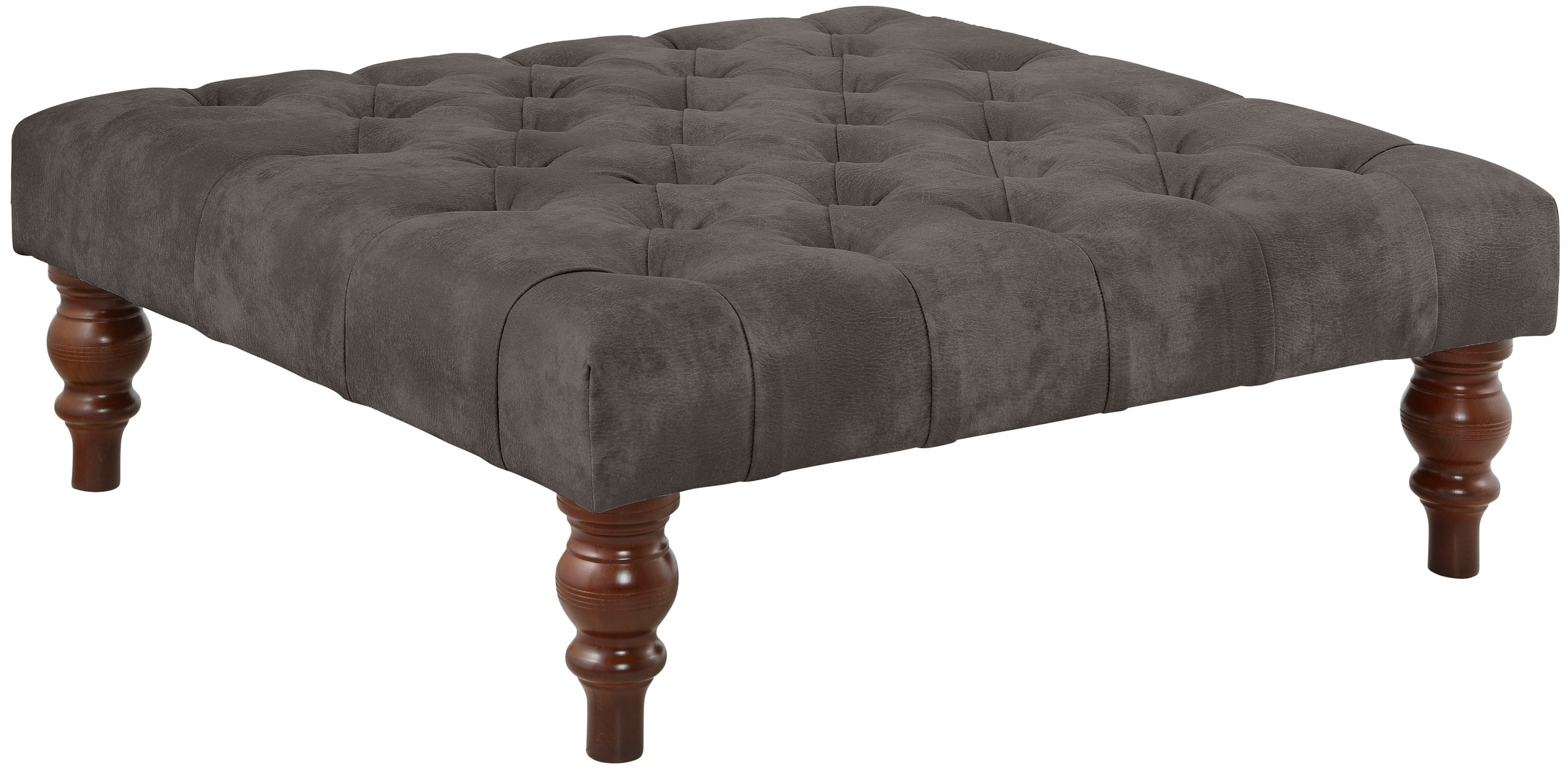 Home affaire Polsterhocker »Chesterfield«, mit Knopfheftung, auch in Leder