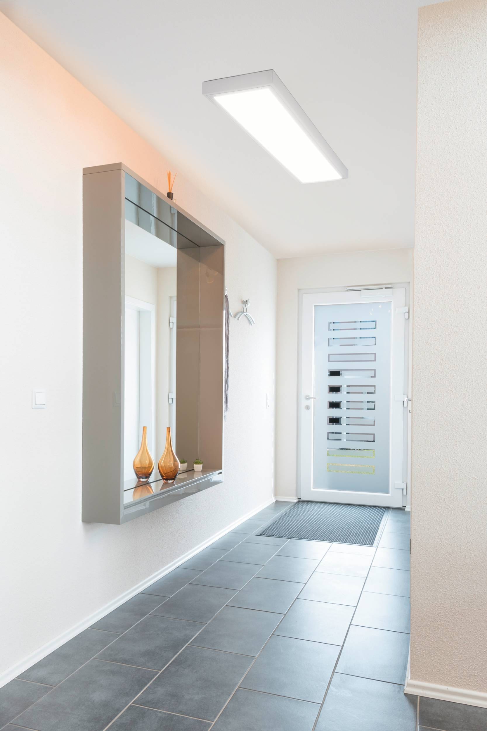 EGLO Rasterleuchte »Salobrena 1 Einbauleuchte, Deckenlampe, Aluminium, Kunststoff, Lampe« LED-Modul 1 Stk. Neutralweiß Rasterleuchte - L120 x B30 x H1,1 cm - weiß - 33W inkl.