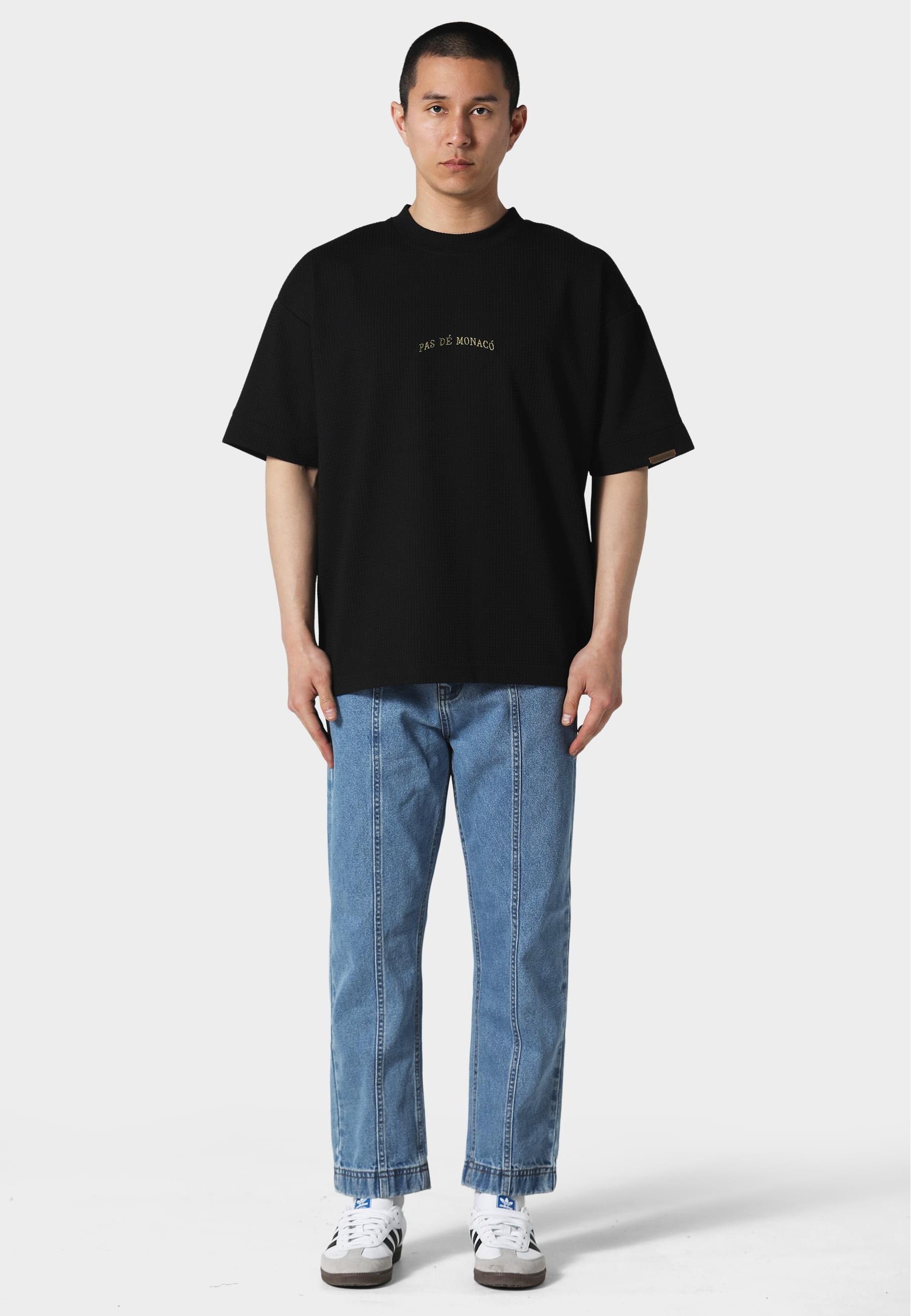 Pas De Monaco T-Shirt »Pas De Monaco WAFFLE T-SHIRT« 1 Stk.