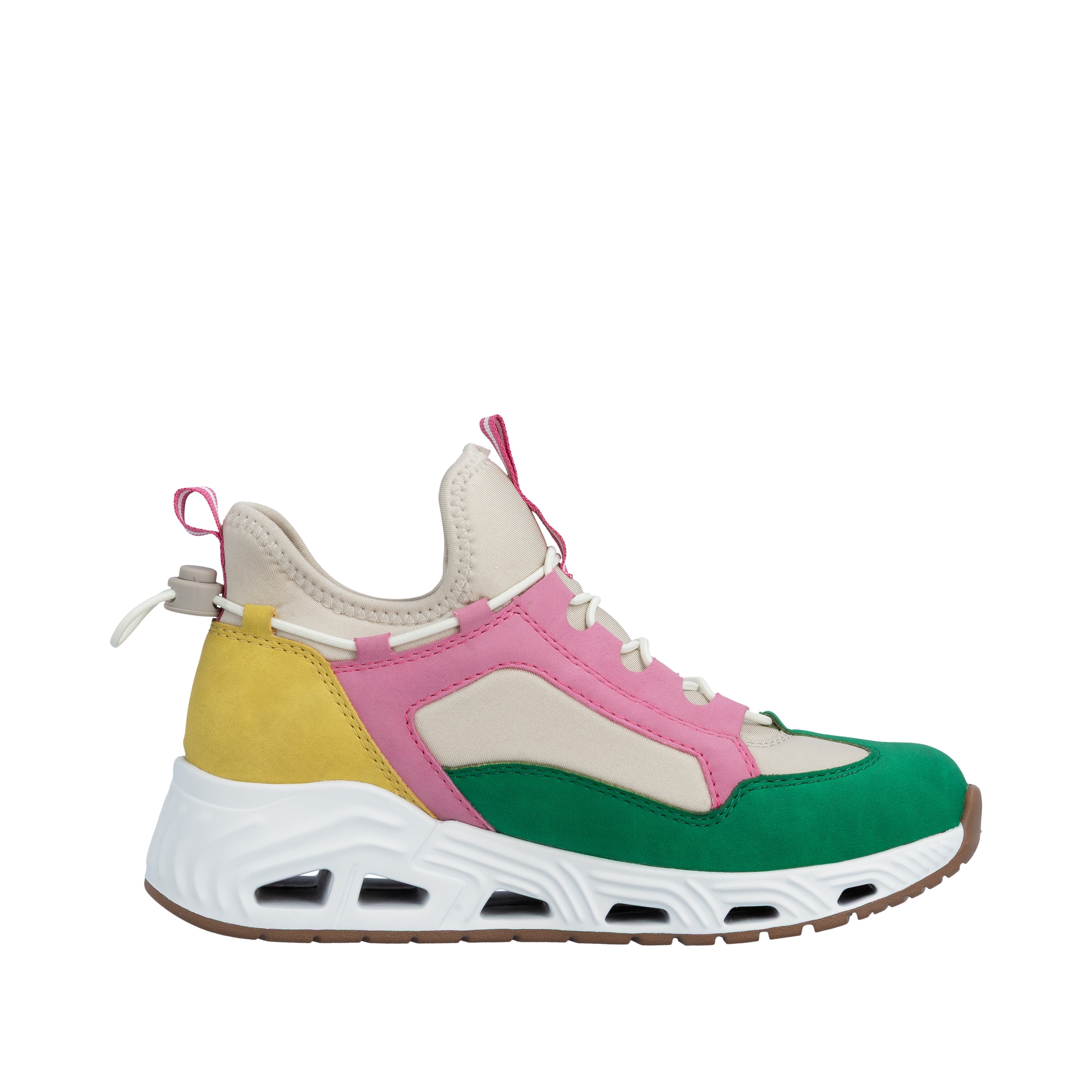 RIEKER Sport Slip-On Sneaker  High Top Sneaker, Schlupfschuh mit Schnellverschluss hinten