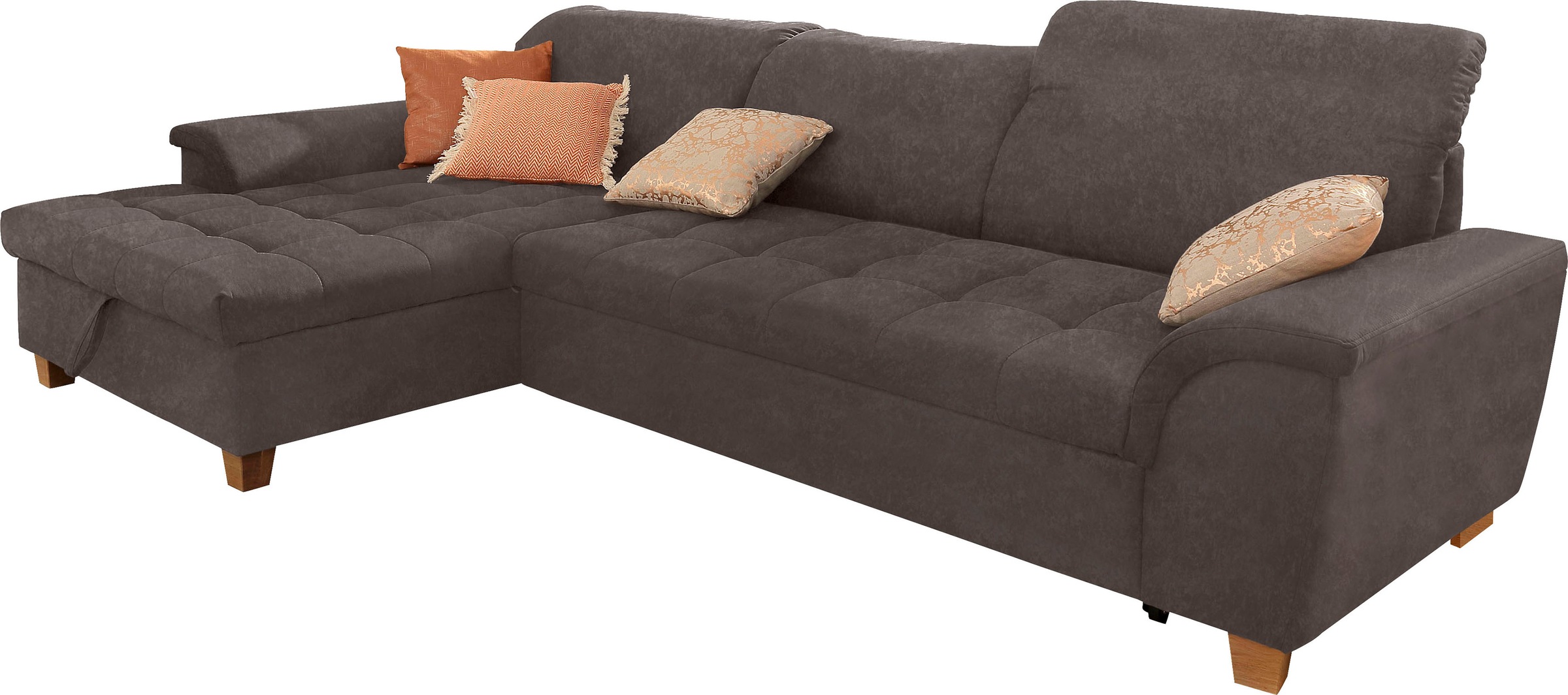 Home affaire Ecksofa »Lyla fester Sitzkomfort, bequeme Armlehnen, Breite 27 günstig online kaufen