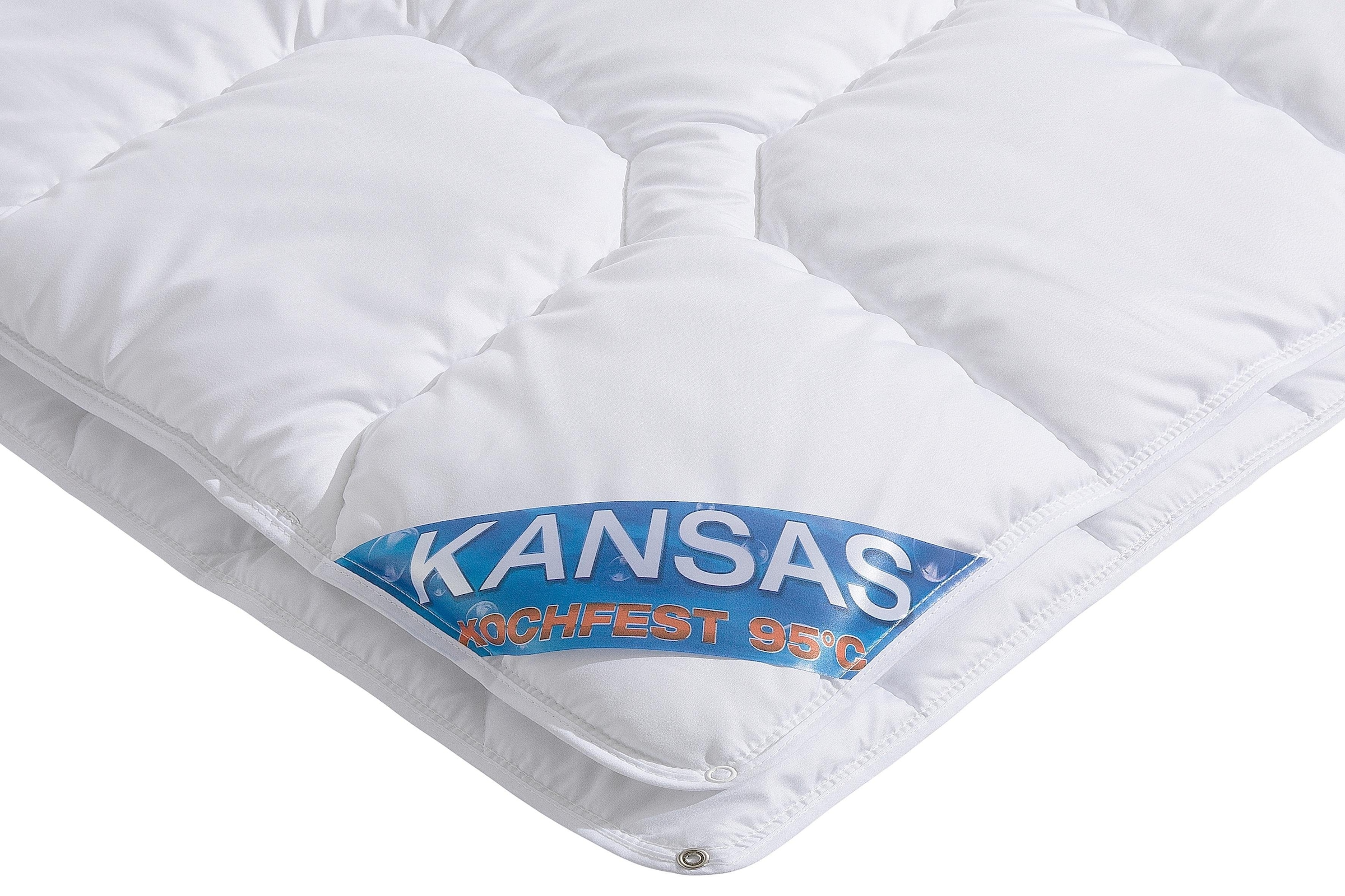 f.a.n. Schlafkomfort Microfaserbettdecke »Kansas«, 4-Jahreszeiten, (1 St.), Bettdecke in 135x200 oder 155x220 cm, Wärmeklasse 4-Jahreszeiten