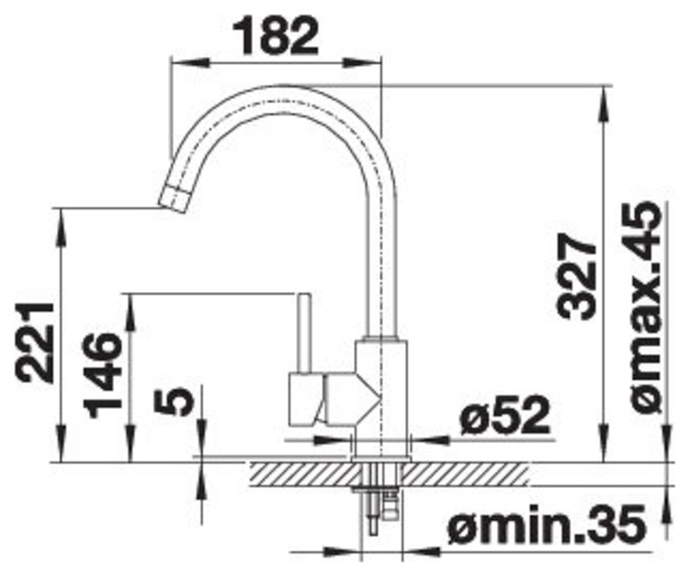Blanco Küchenarmatur »MIDA« mit leichtgängiger Keramikkartusche