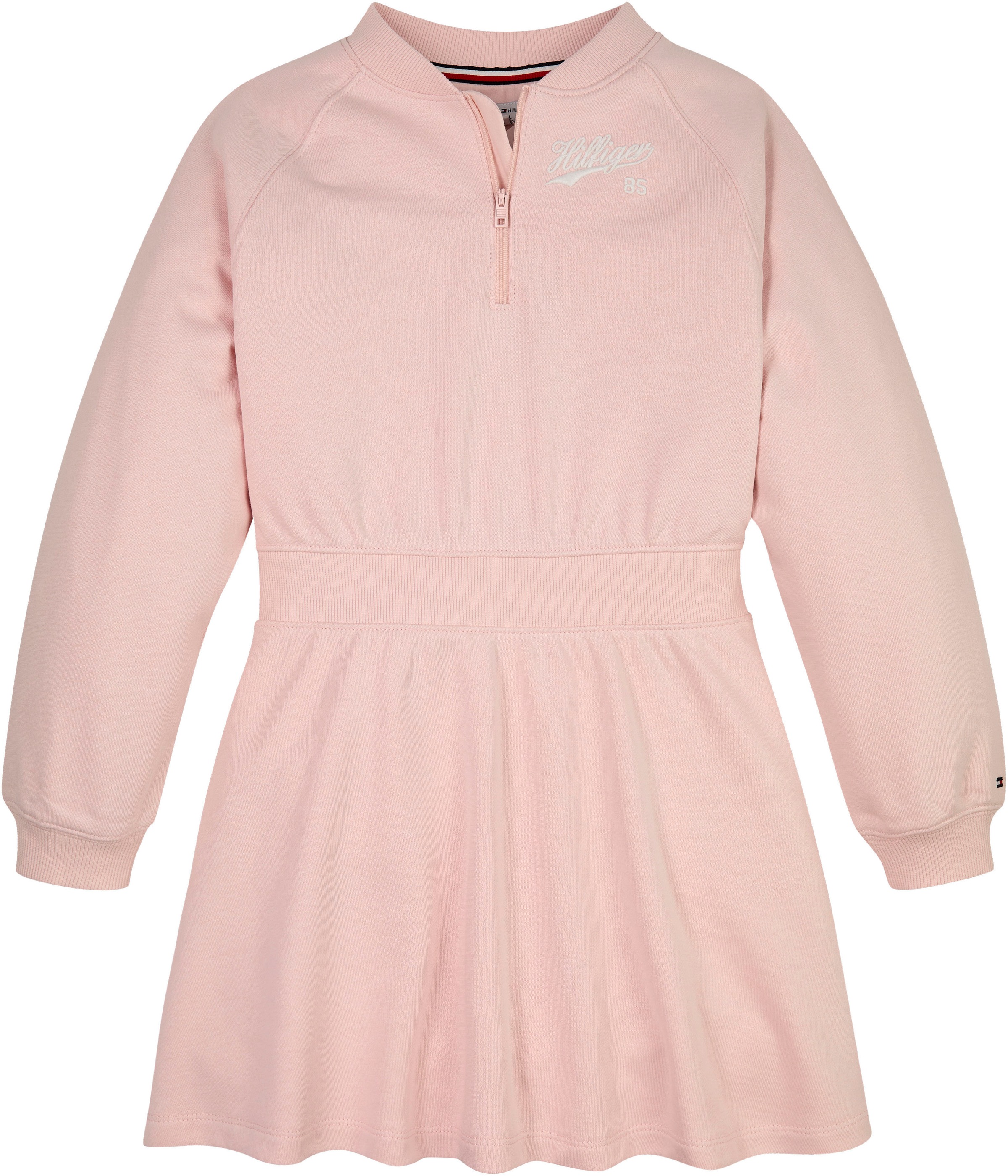 Tommy Hilfiger Sweatkleid »HILFIGER SCRIPT HWK DRESS«, mit Logo-Stickereien