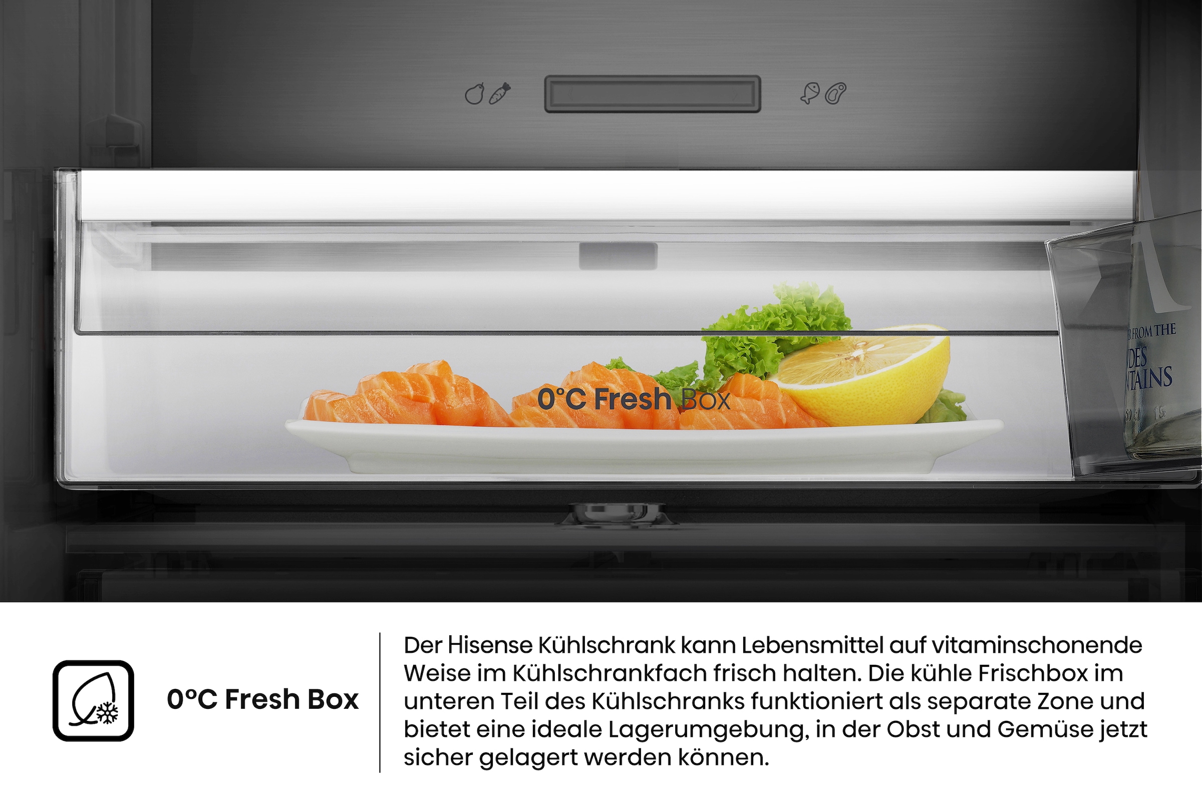 Hisense Kühl-/Gefrierkombination »RB5P410SAFA« 203 cm hoch 59,5 cm breit BigVolumen Modell mit insgesamt 413 Liter