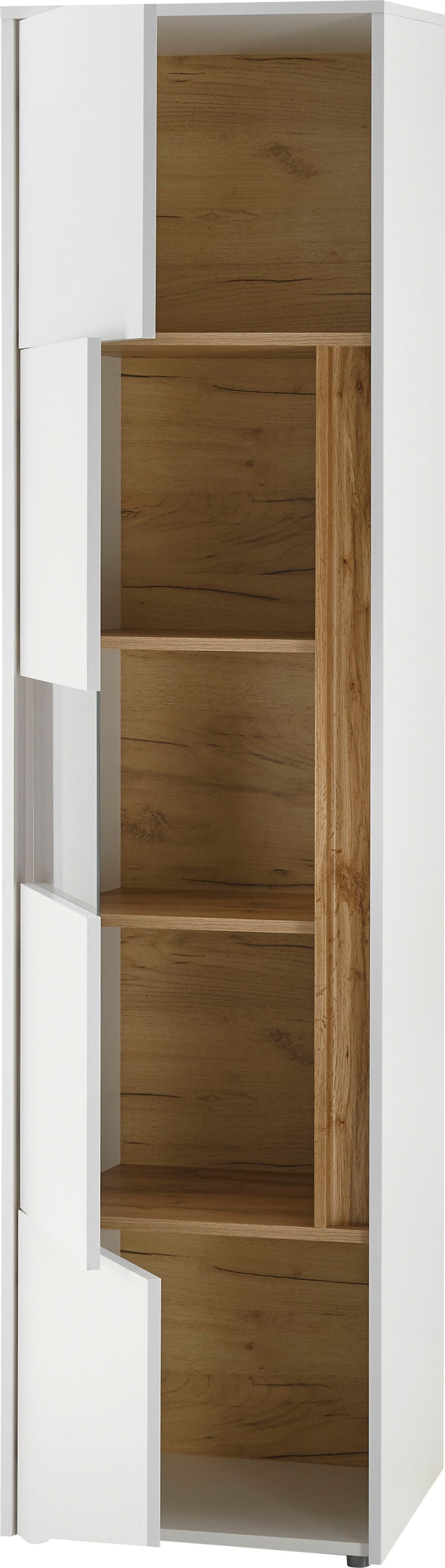 INOSIGN Wohnwand »City/Giron, moderne Anbauwand, Komplettset in vielen Farben verfügbar«, (Set, 4 St.), enthält zwei Vitrinen, ein Lowboard & ein Wandboard