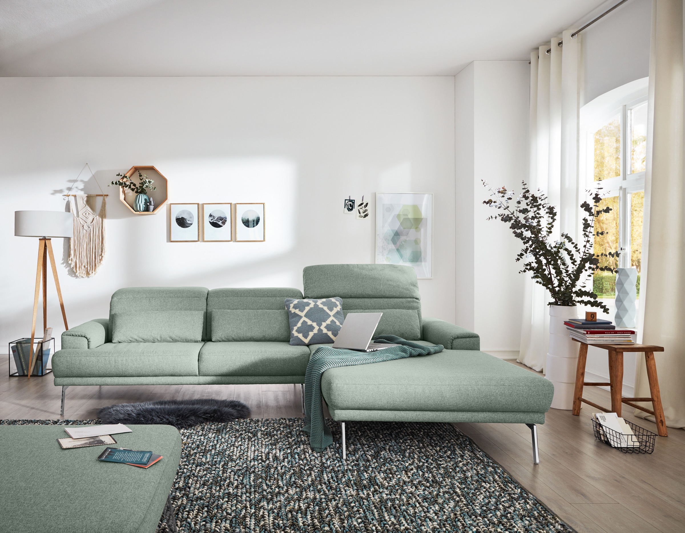 Musterring Ecksofa »MR 4580« mit Kopf- und Sitztiefenverstellung, Metallfuß günstig online kaufen