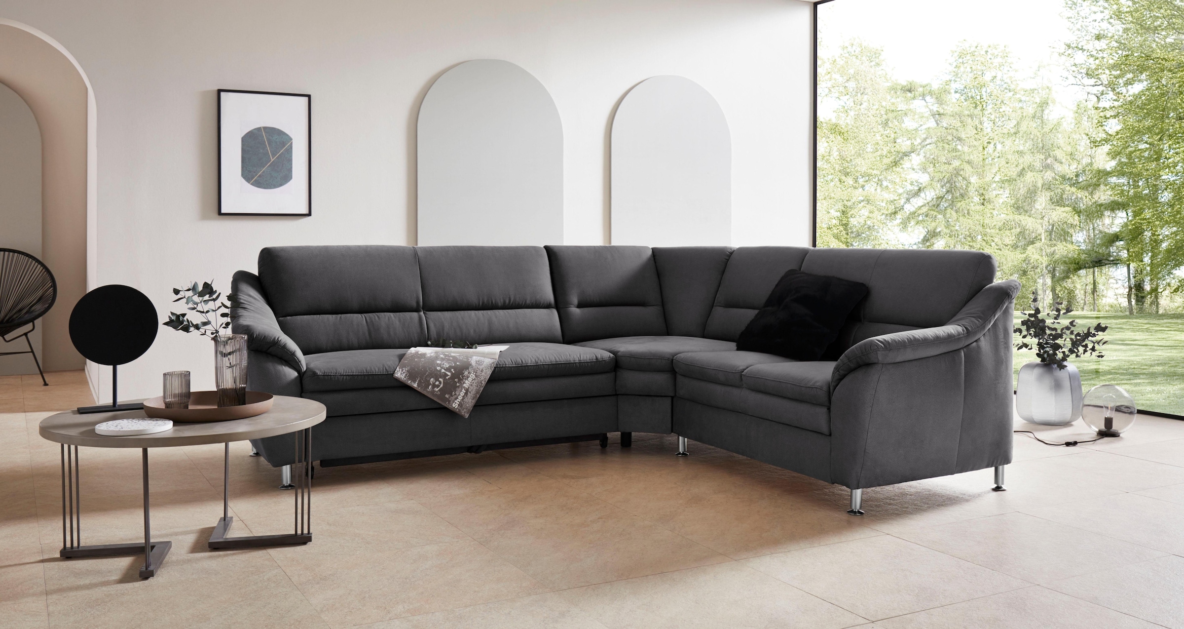 Places of Style Ecksofa »Cardoso L-Form«, mit Trapezecke für mehr Sitzkomfo günstig online kaufen