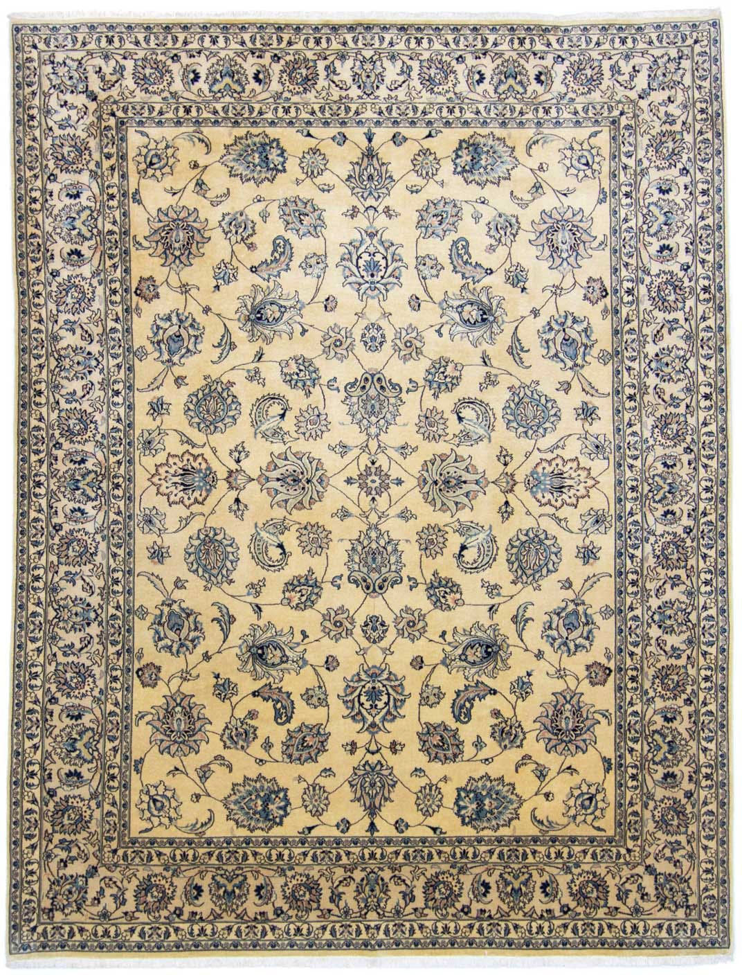 morgenland Wollteppich »Maschad Durchgemustert Beige chiaro 342 x 250 cm«, günstig online kaufen