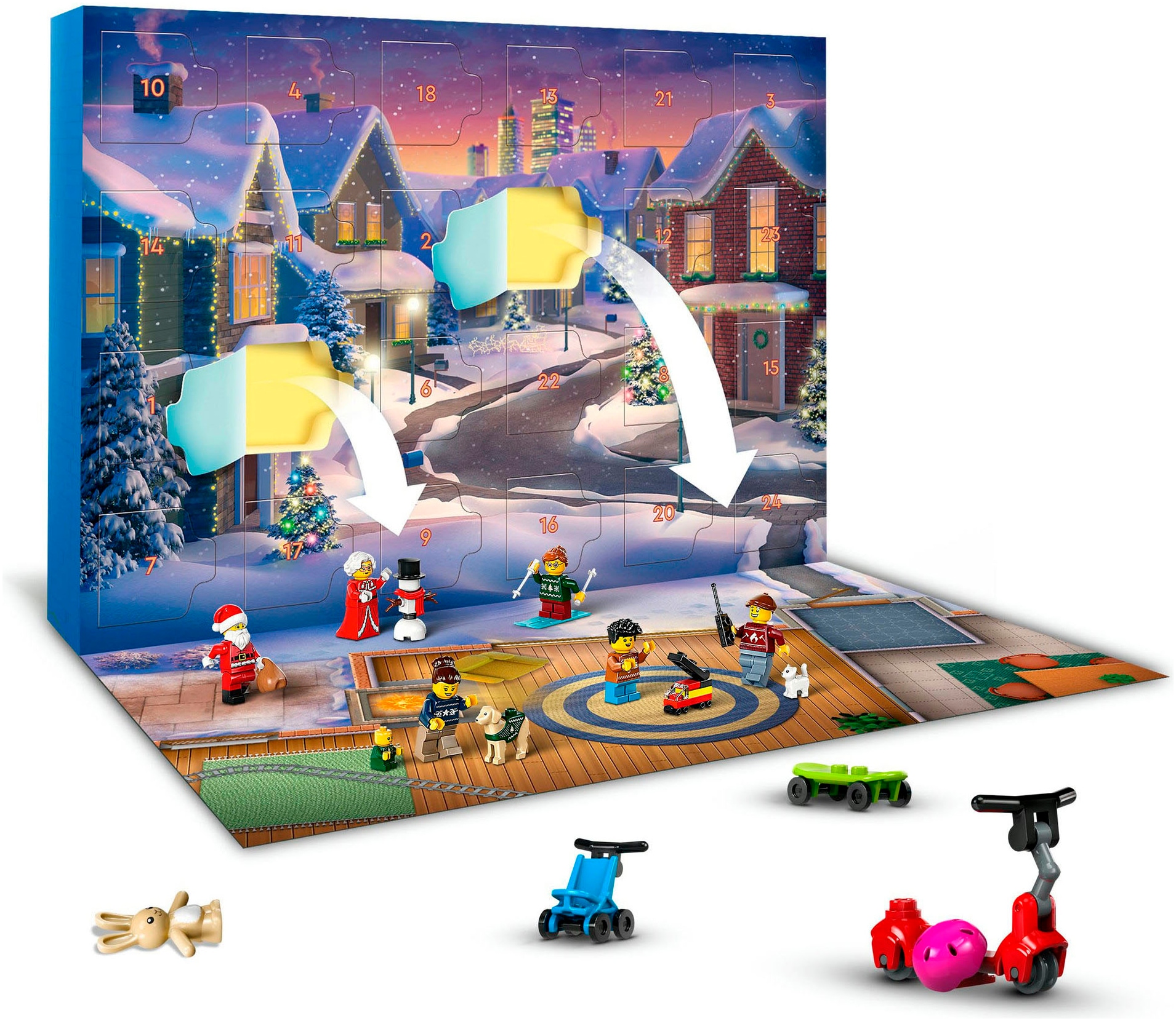 LEGO® Spielzeug-Adventskalender »Spielbausteine, LEGO City 2024 (60436), LEGO® City«, ab 5 Jahren, Made in Europe