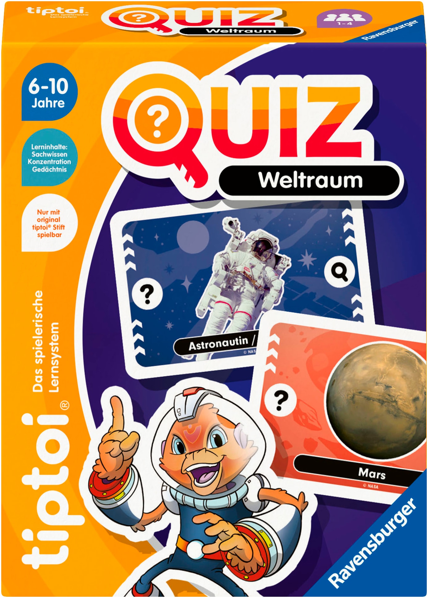 Ravensburger Spiel »tiptoi® Quiz Weltraum«, Made in Europe