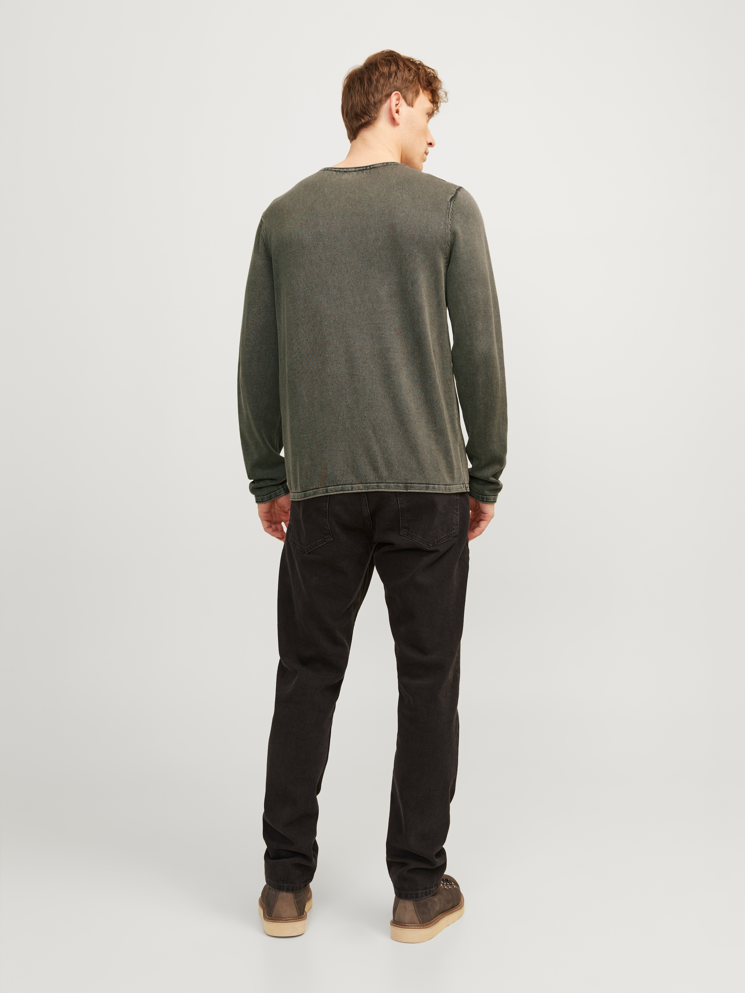Jack & Jones Strickpullover »JJELEO KNIT CREW NECK NOOS« mit Rundhalsausschnitt