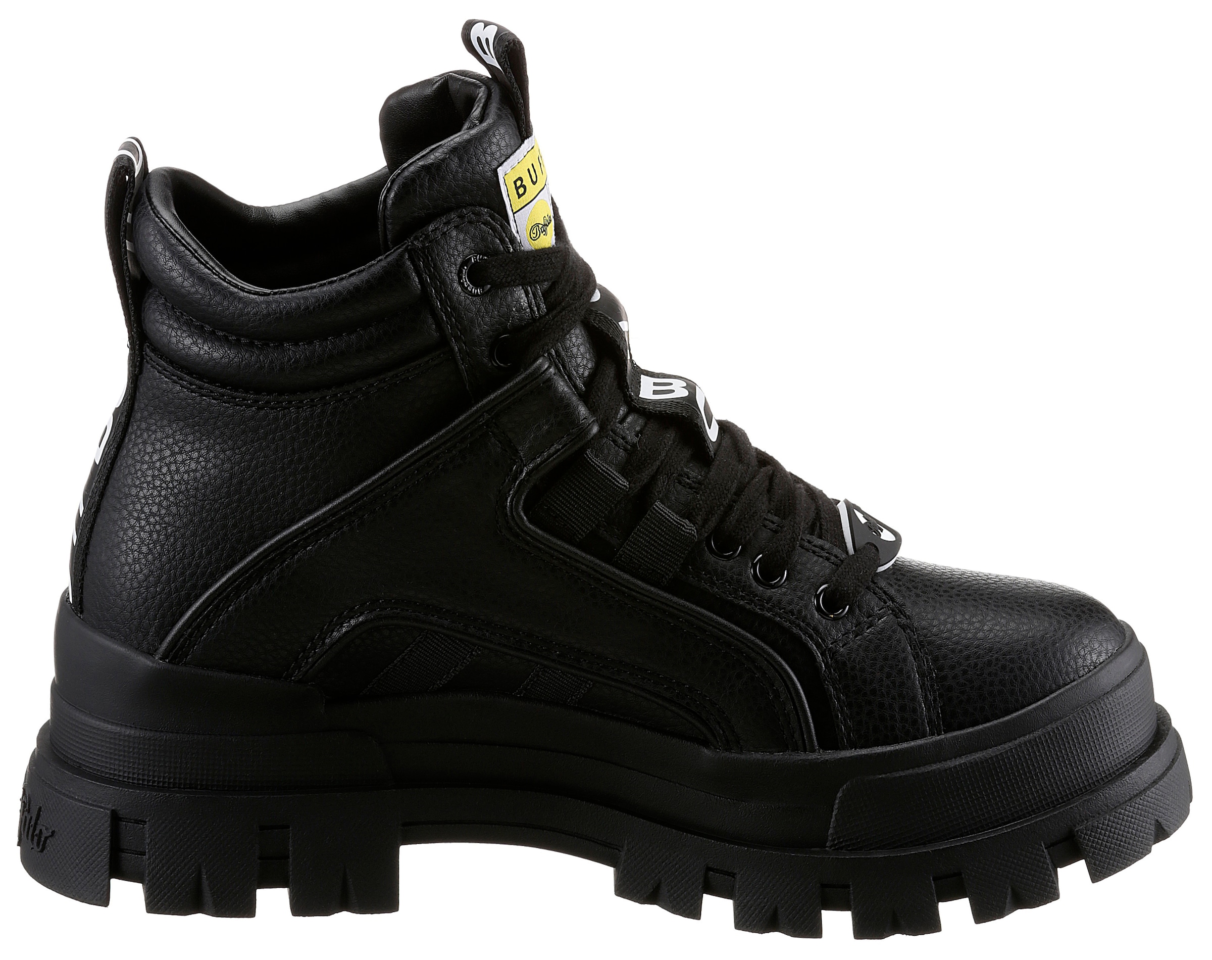 Buffalo Schnürboots »ASPHA NC MID«, Schnürstiefelette, High Top Sneaker mit weicher Schaftrandpolsterung