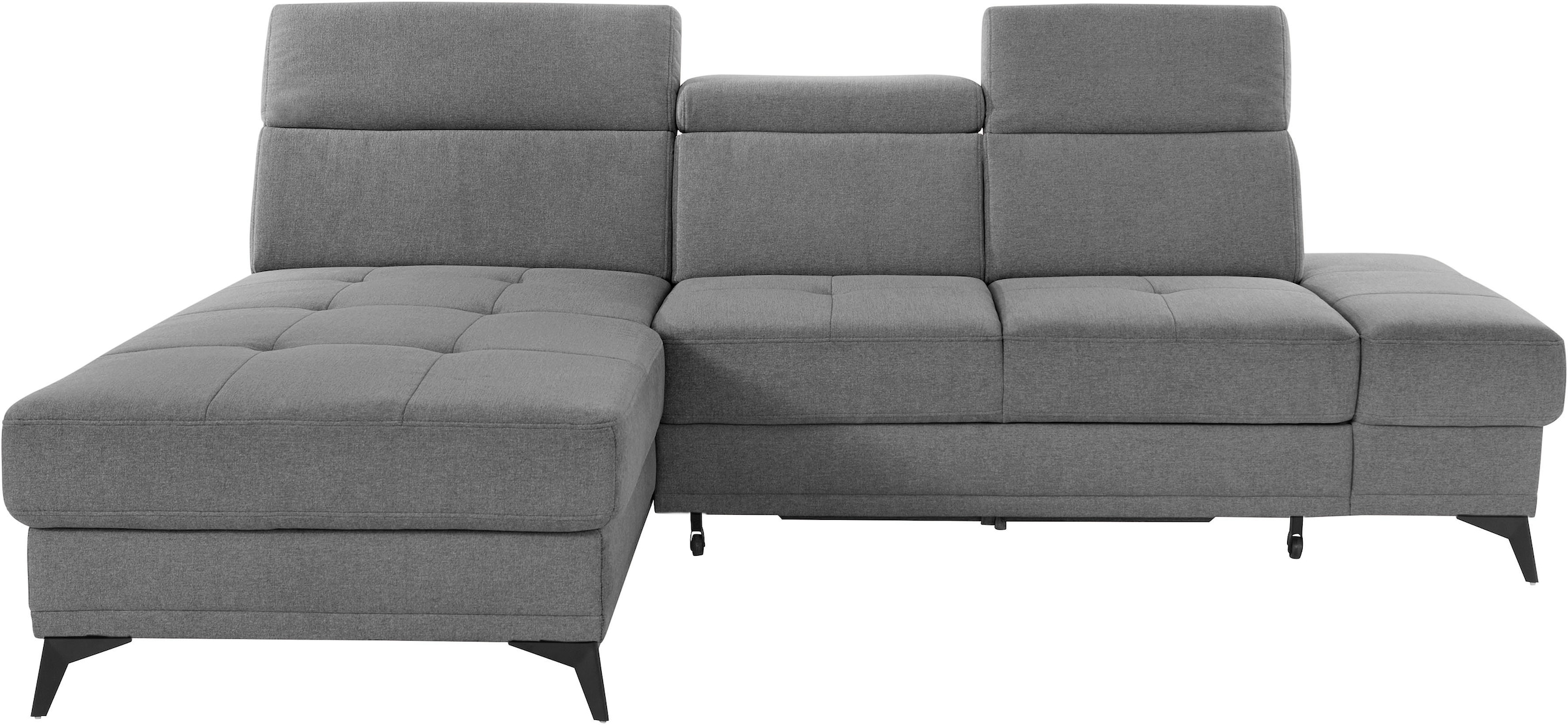 INOSIGN Ecksofa »Cardiz L-Form«, inkl.Kopfteilverstellung und Federkern wah günstig online kaufen