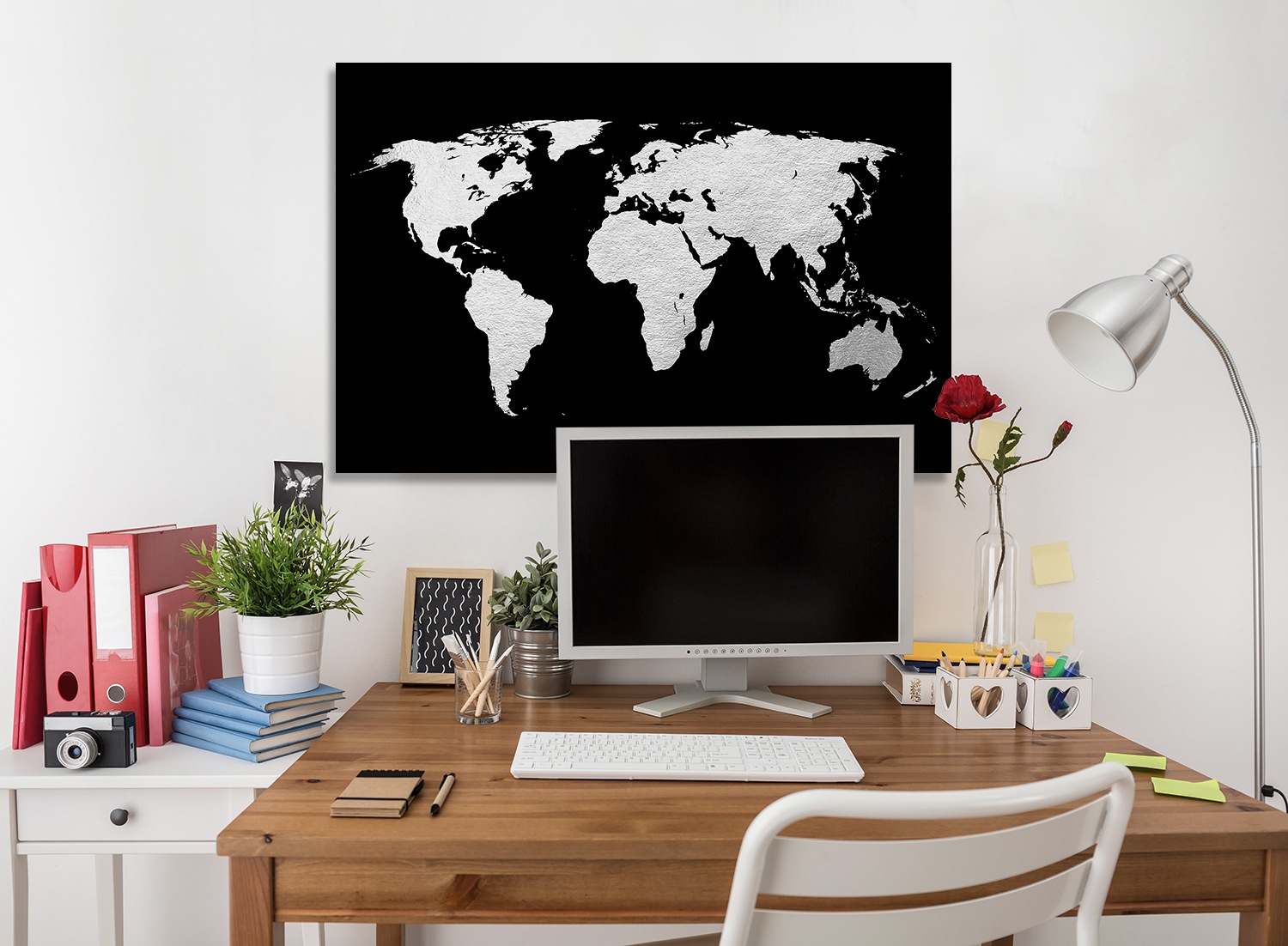 my home Acrylglasbild »Weltkarte - Acrylbilder mit Blattsilber veredelt«, W günstig online kaufen