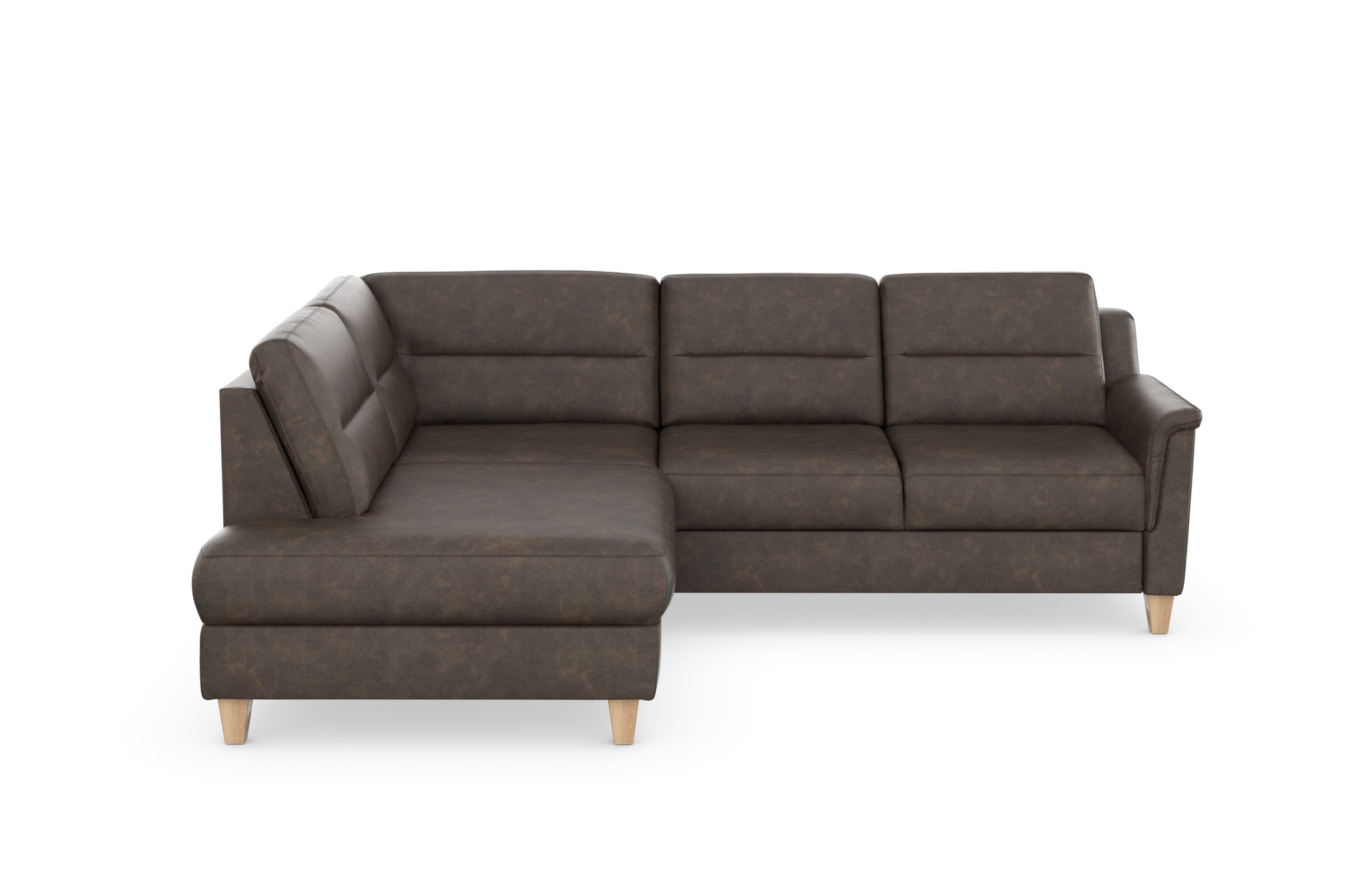 sit&more Ecksofa »Farö L-Form« inklusive Federkern, wahlweise mit Bettfunkt günstig online kaufen