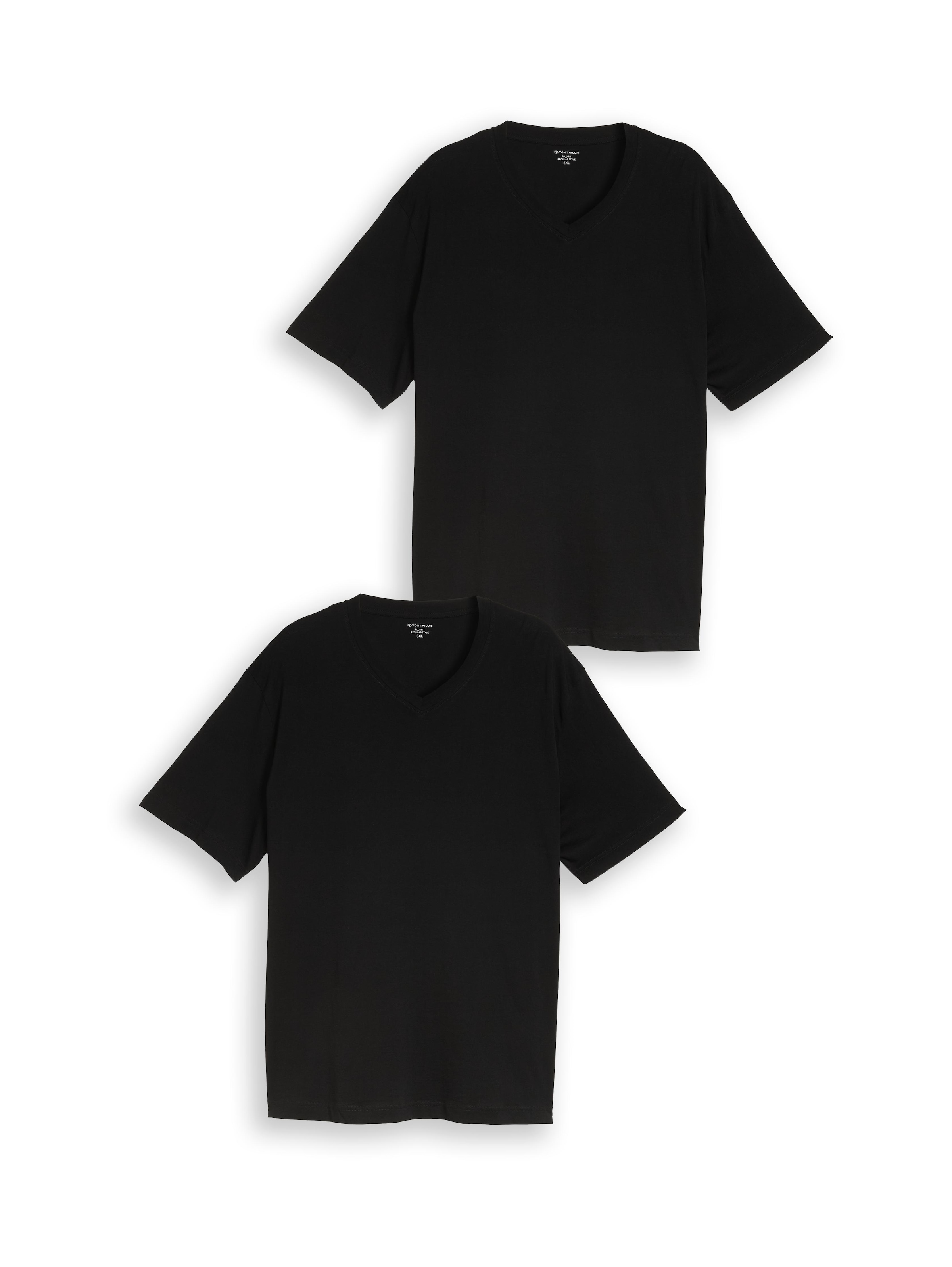 TOM TAILOR PLUS T-Shirt Packung, 2er,  im 2er Pack