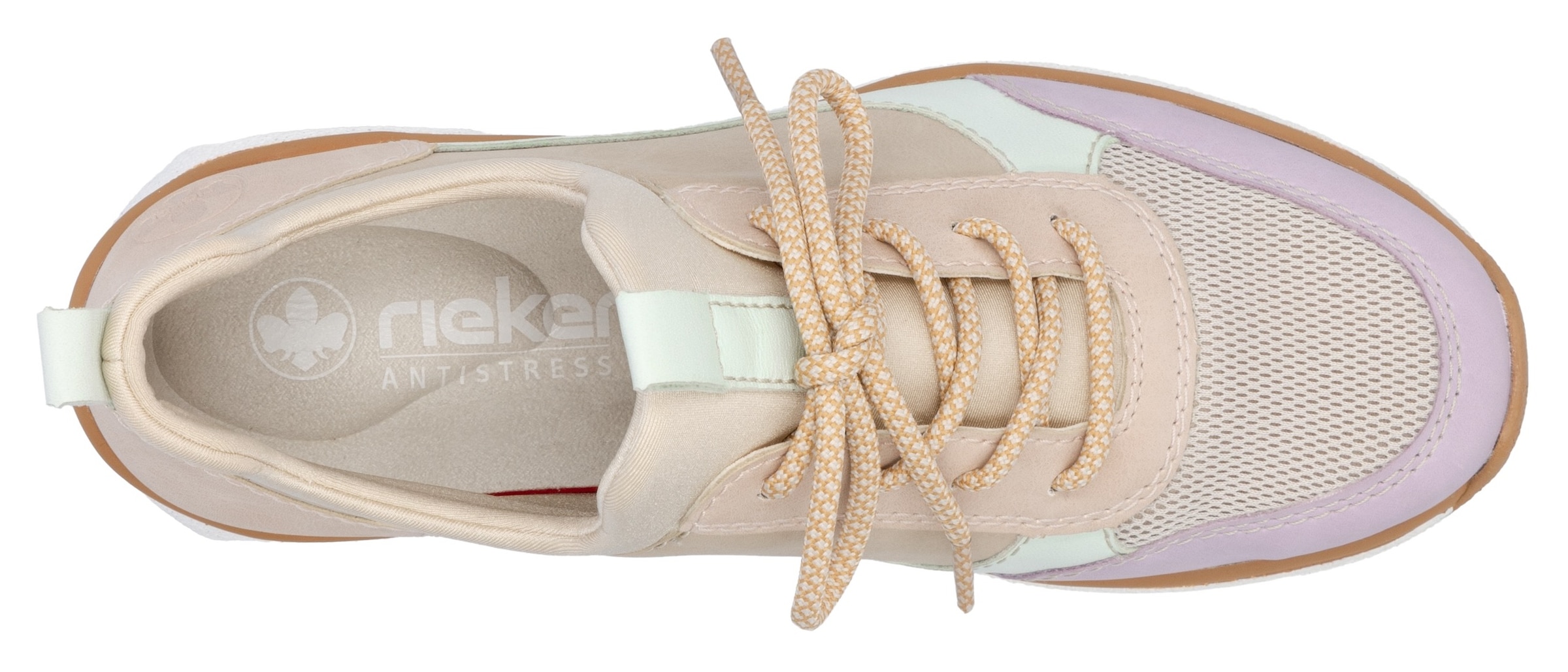 Rieker Slip-On Sneaker, Halbschuh, Freizeitschuh, Schlupfschuh mi elastischem Einstieg