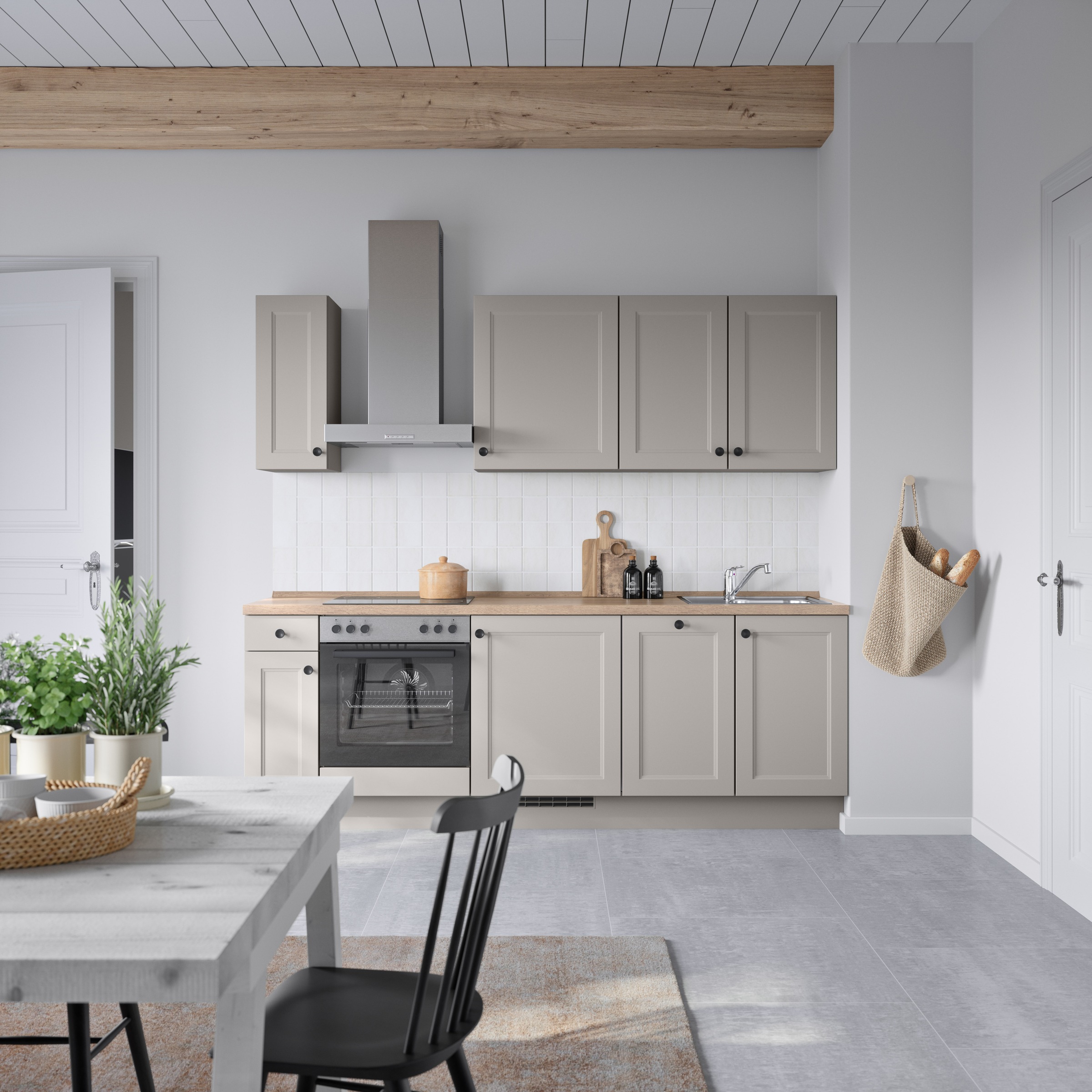 nobilia® Küchenzeile »"Cascada I"«, vormontiert, Ausrichtung wählbar, Breite 240 cm, wahlw. mit E-Geräten