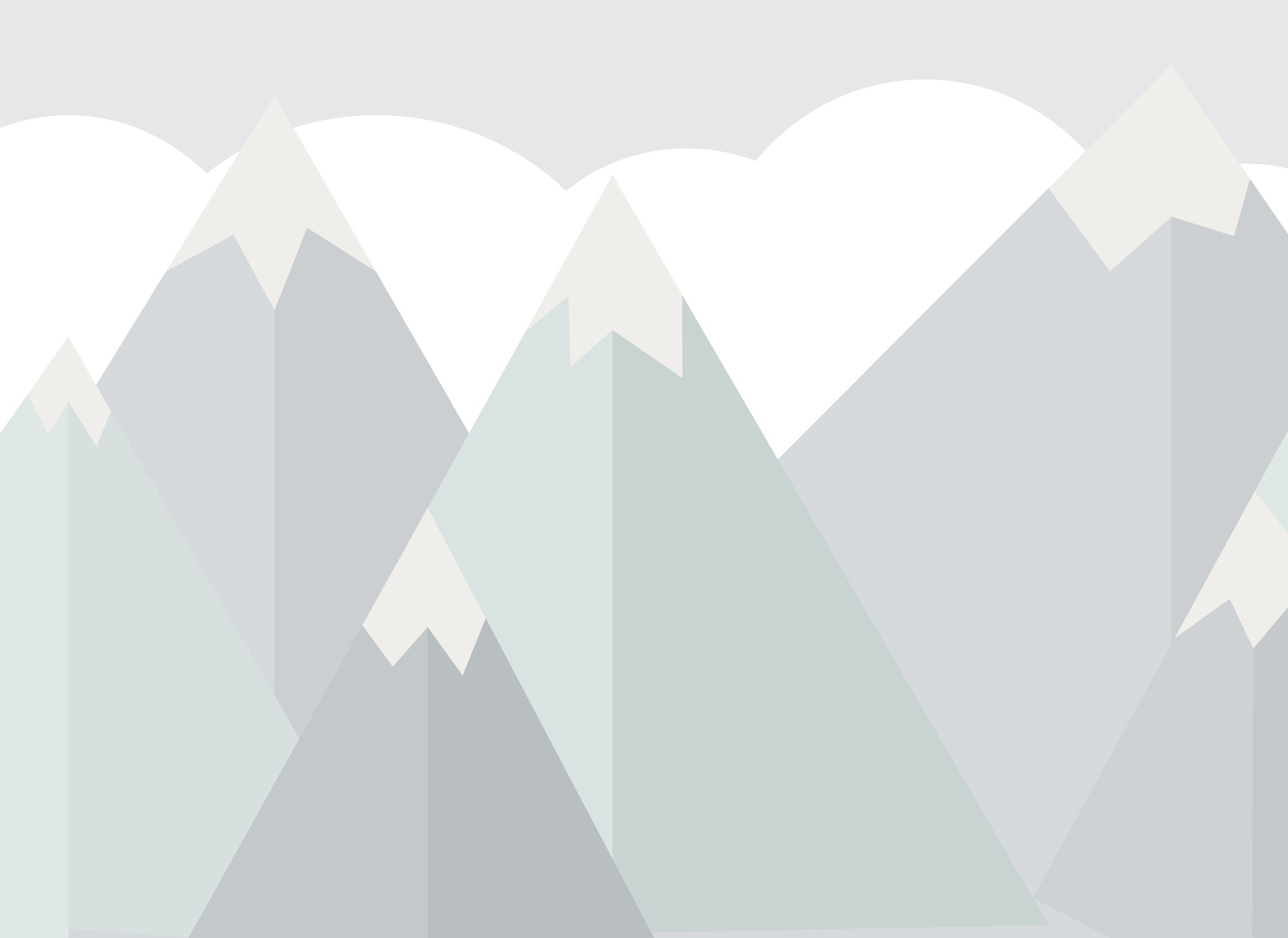 A.S. Création Vliestapete »Fototapete Berge Pastell Grau Weiß Alpenmotiv« m günstig online kaufen