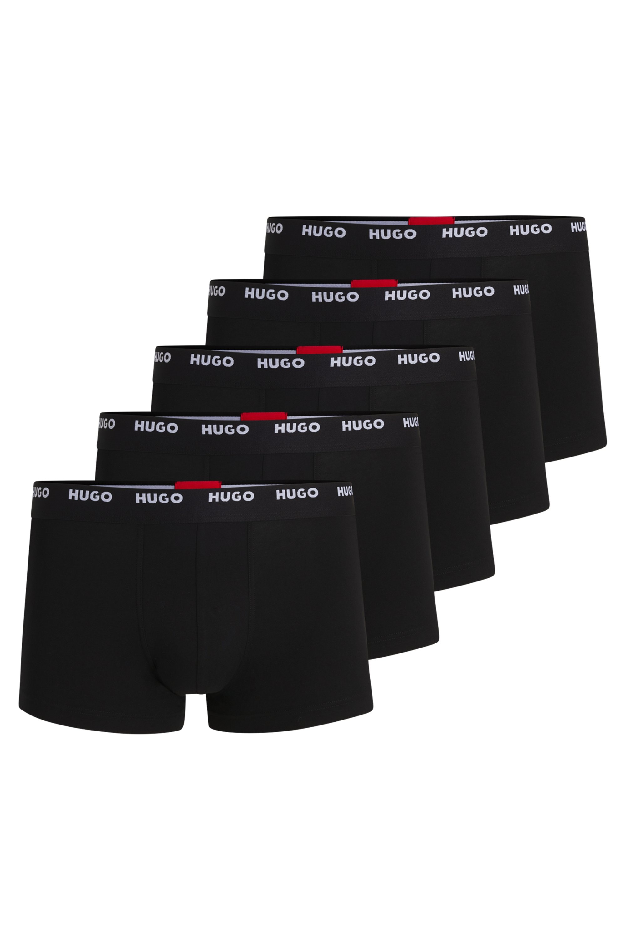 HUGO Underwear Trunk »TRUNK FIVE PACK« 5 Stk. mit HUGO Logoschriftzug am Bund