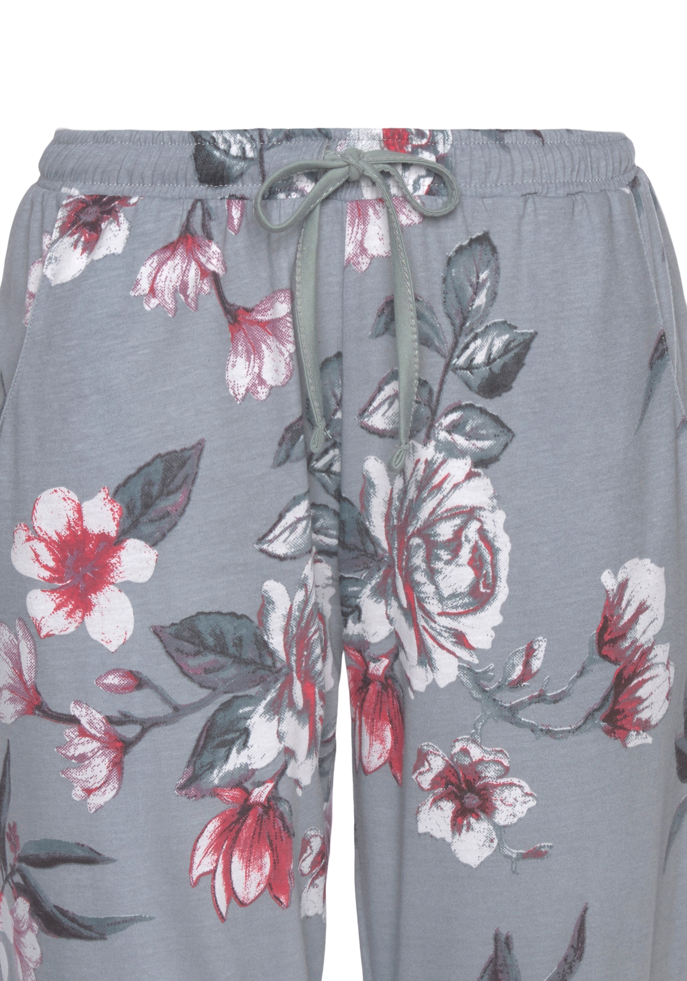 Vivance Dreams Pyjama, (2 tlg.), mit Blumendruck