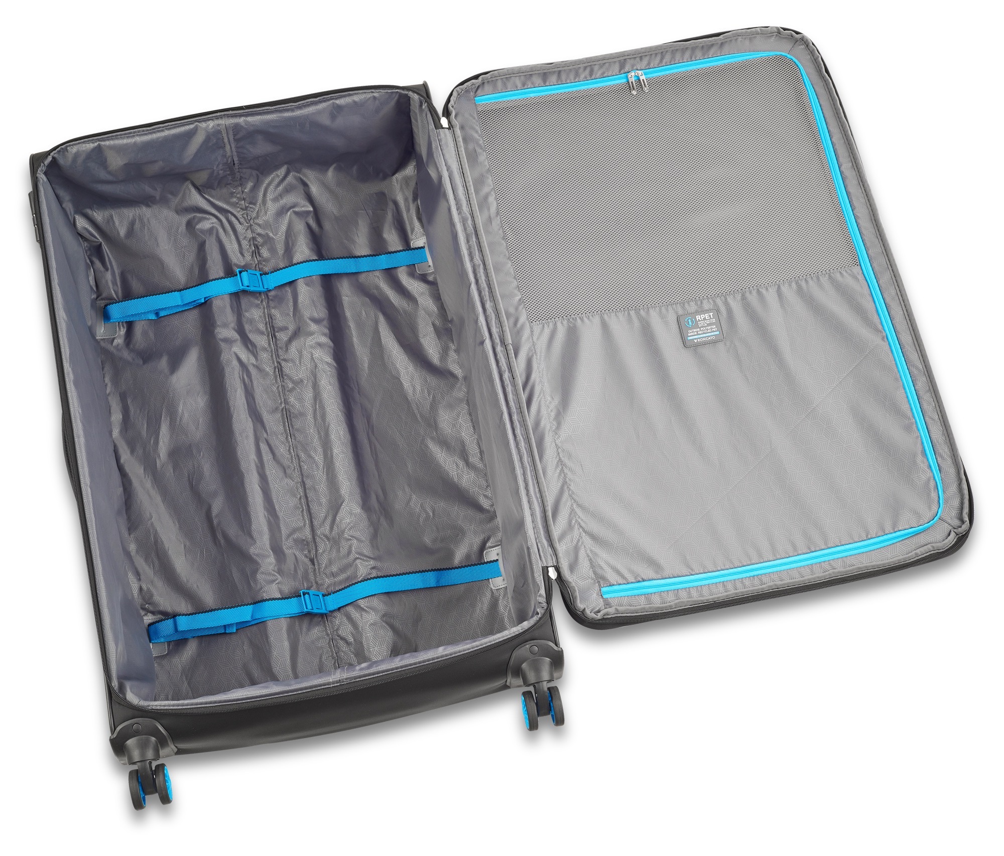 RONCATO Handgepäck-Trolley »Handgepäck-Trolley BOX 4.0, 55 cm«, 4 Rollen, Reisegepäck, Aufgabegepäck, Volumenerweiterung, TSA