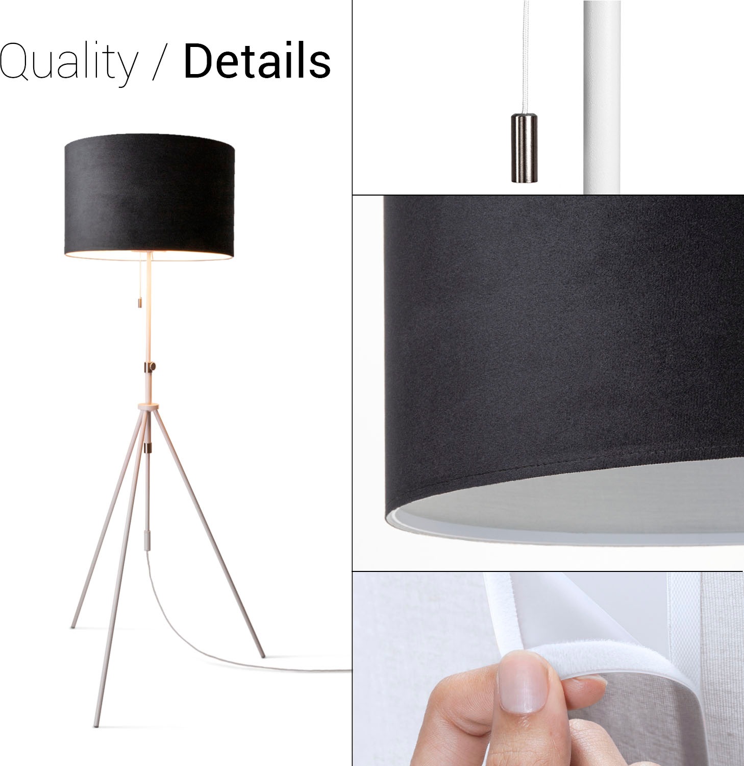 Paco Home Stehlampe »Naomi uni Color«, Leuchtmittel E27   ohne Leuchtmittel günstig online kaufen