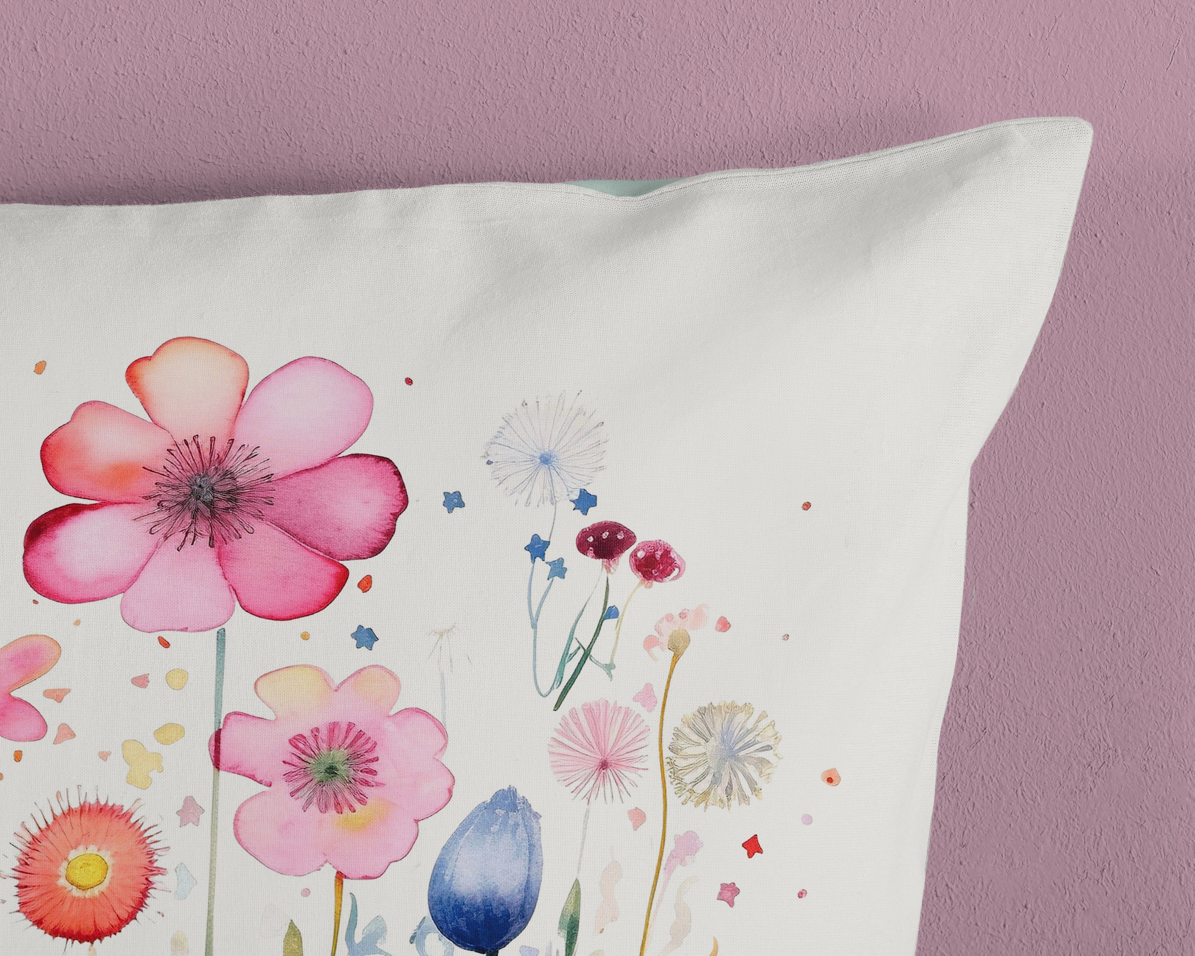 PURE luxury collection Kinderbettwäsche »Kiki«, Mikrofaser, 135x200, 2 Teilig, Wendeoptik, Kind, Mädchen, Blume